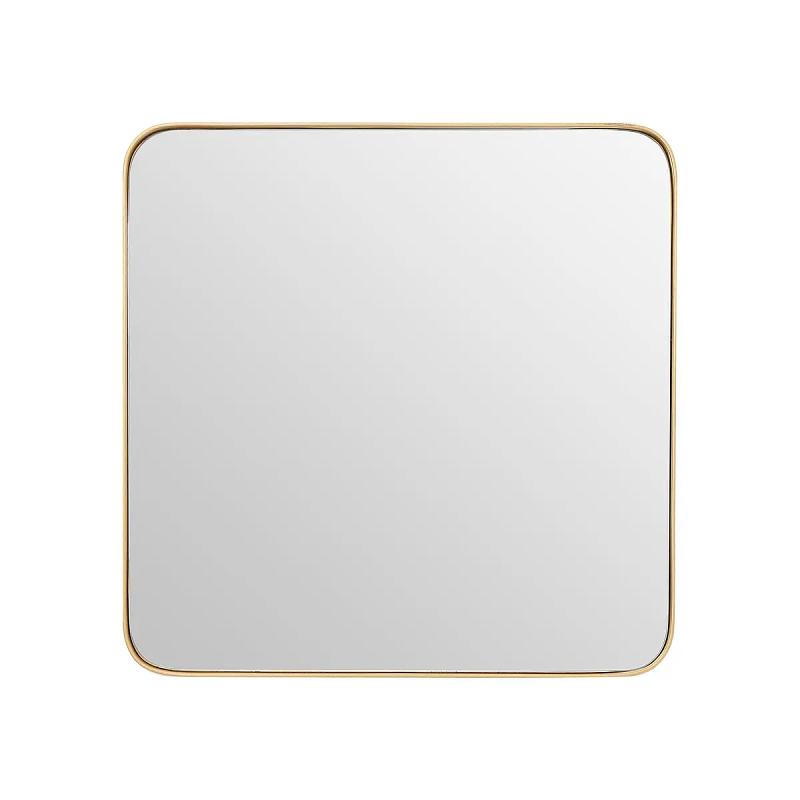 Tia Medium Gold Finish Quadratischer Wandspiegel

