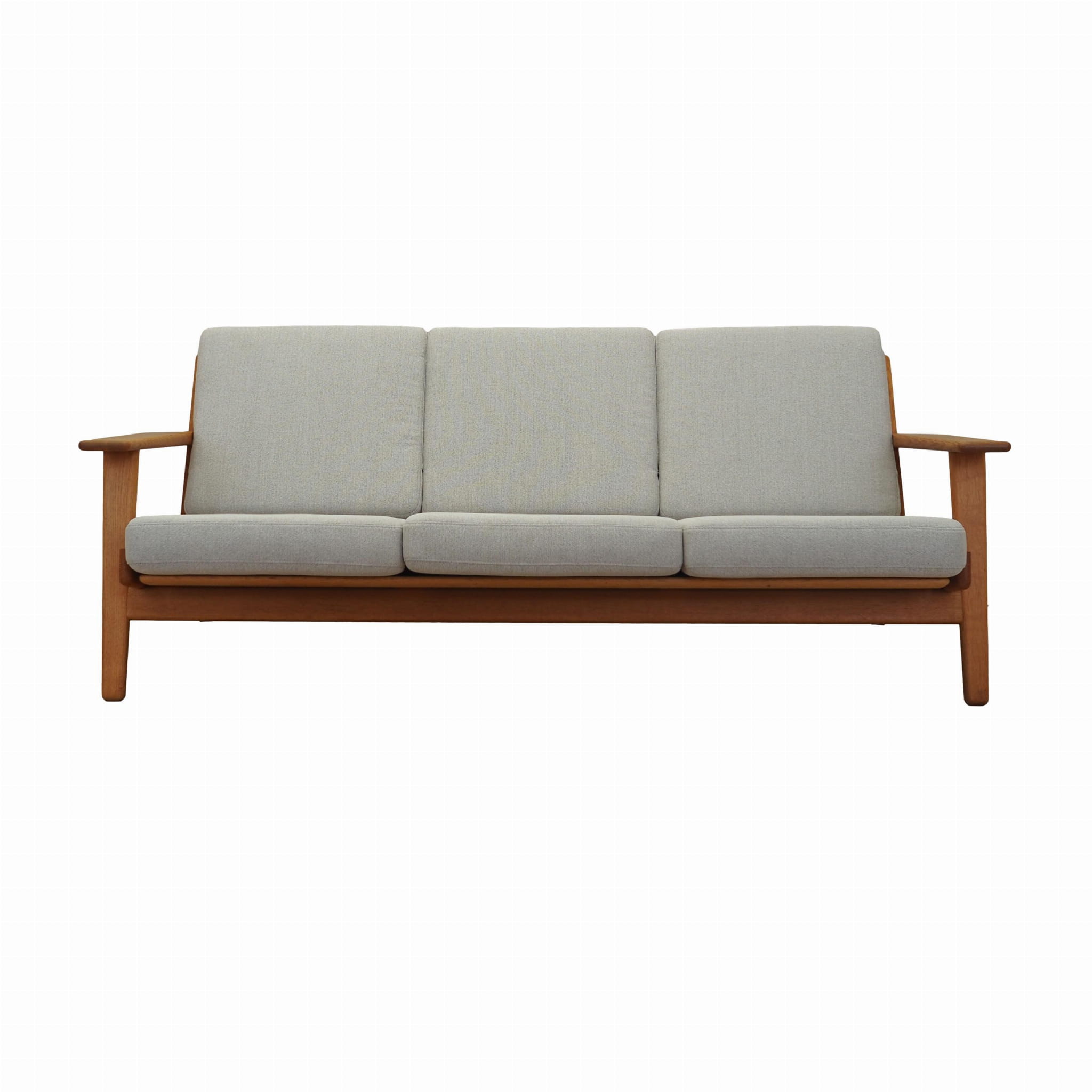 Sofa Holz Grau 1960er Jahre