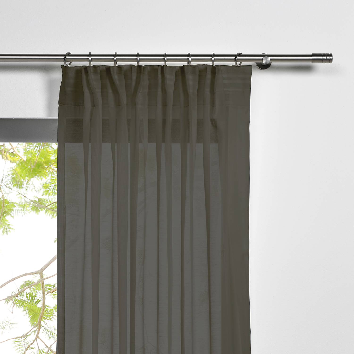 Schlaufenschal Pure Polyester Grau 135 x 245 cm