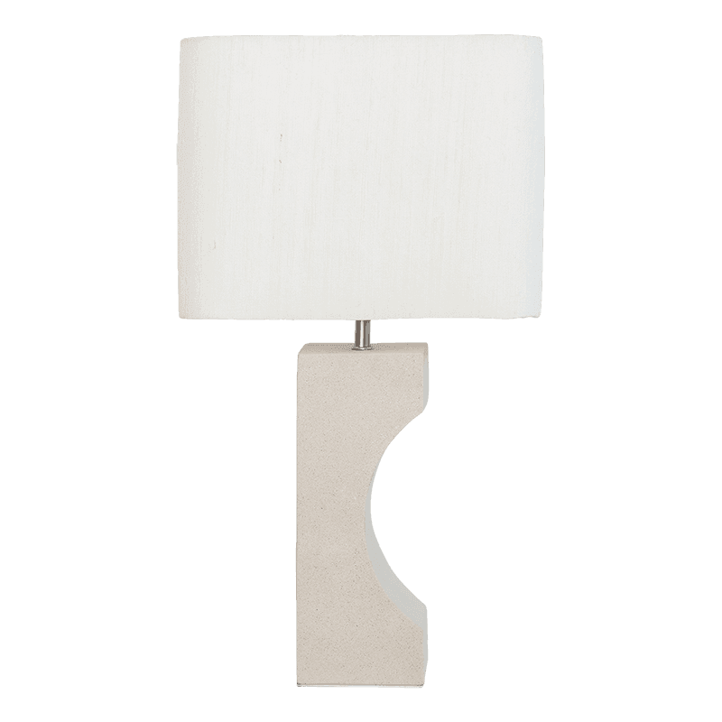 Fiocco Tischlampe Keramik Sand / Off-White
