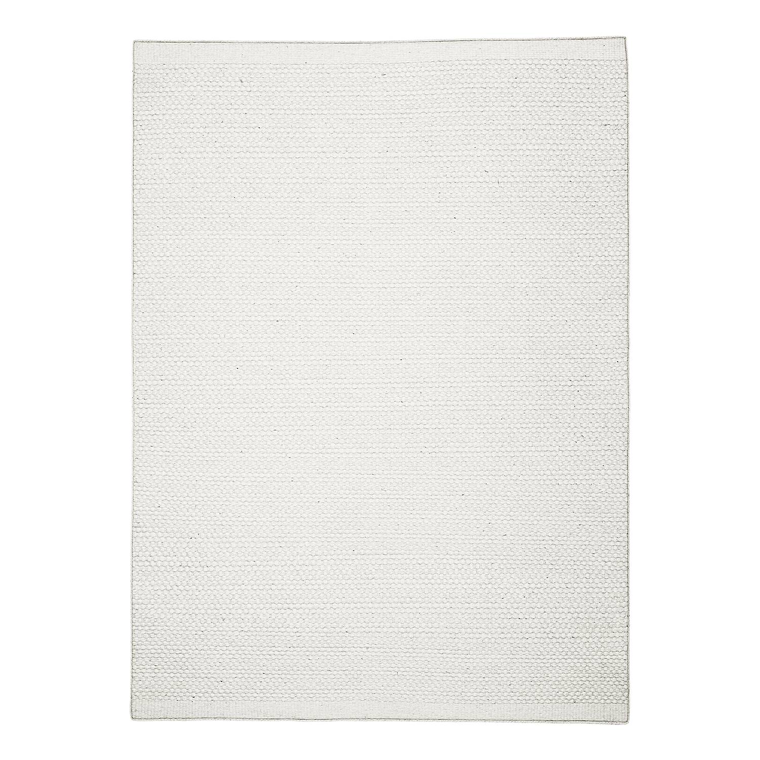 Wollteppich Wooly Idea Baumwolle Naturweiß 240x290cm 