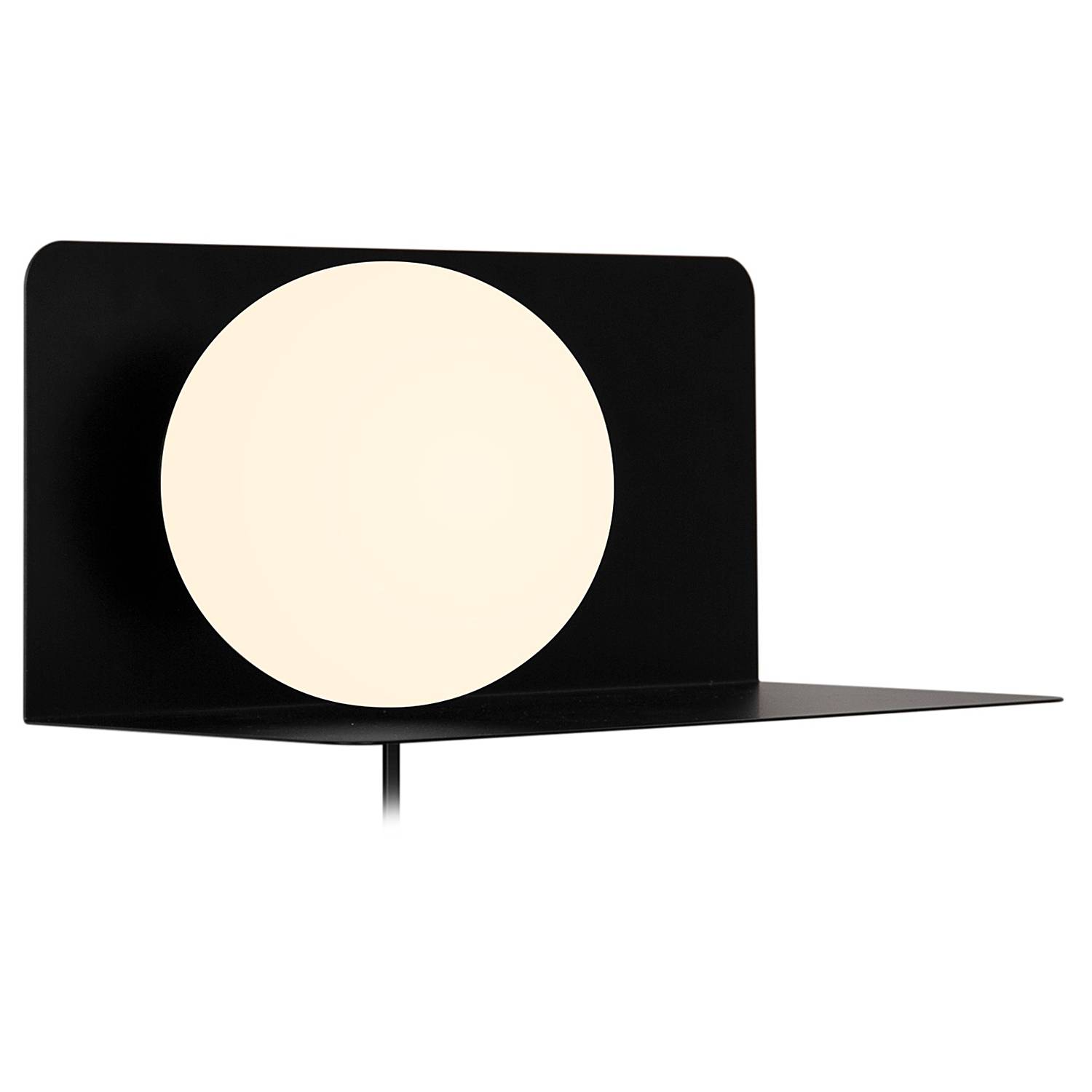 1-Flammig Wandleuchte Lillibeth Aluminium Schwarz