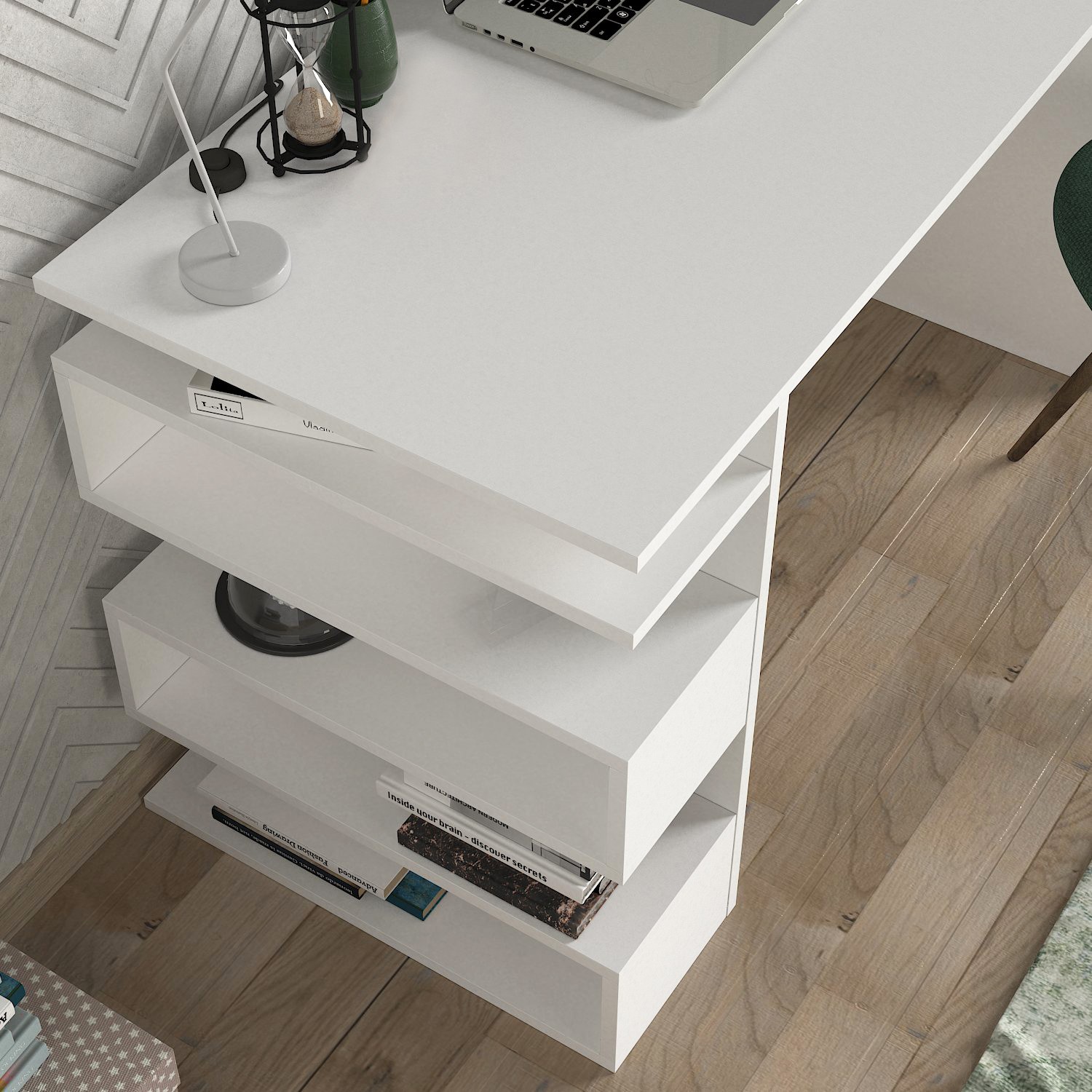Snake Desk White
