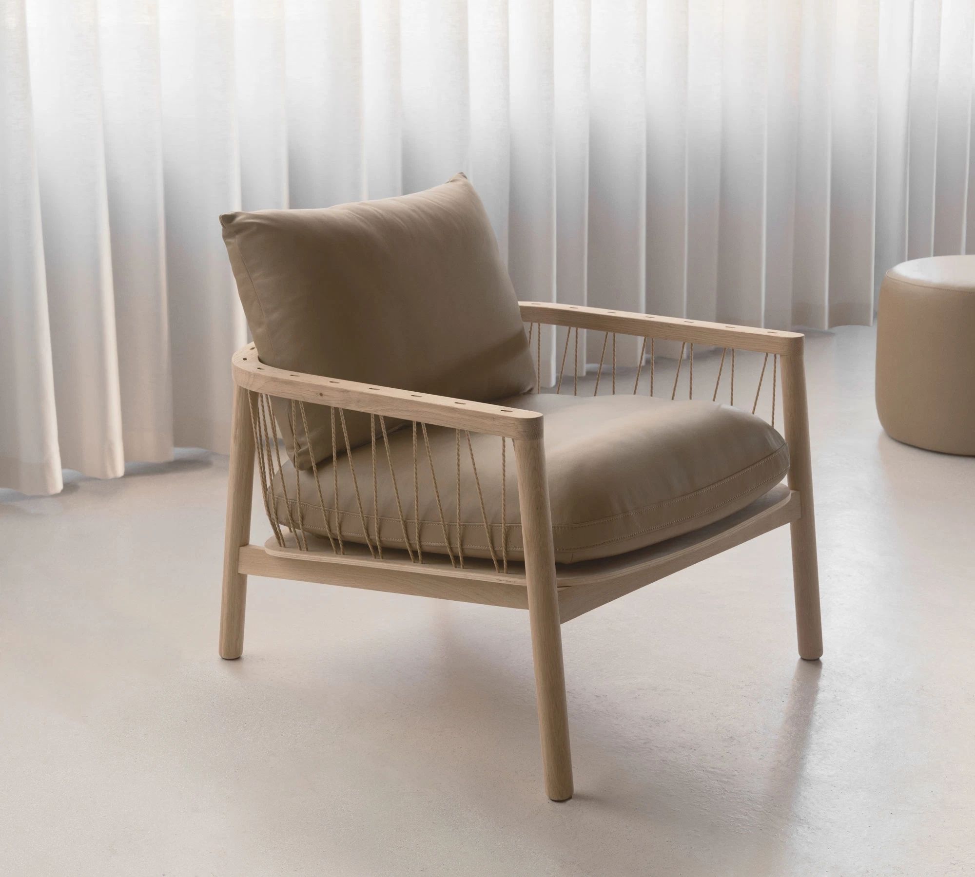 Enzo Sessel Leather Soffy Beige