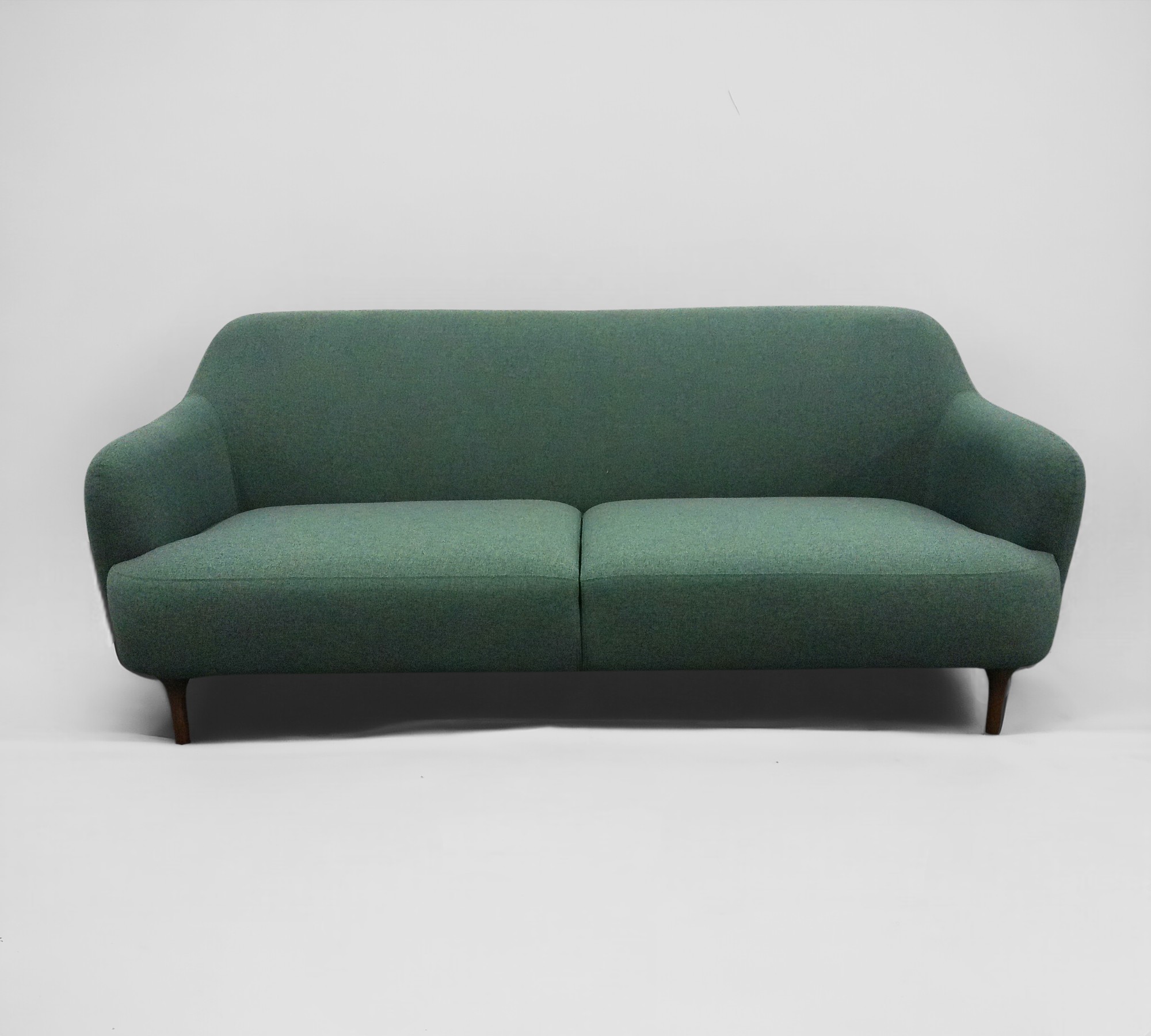 Lupo Sofa 3-Sitzer Eschenholz Orleans 59 Dunkelgrün