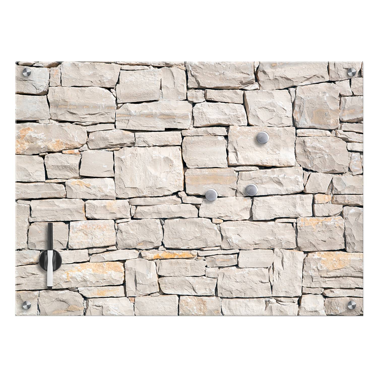 Memoboard Abasto Glas 75 x 55 cm