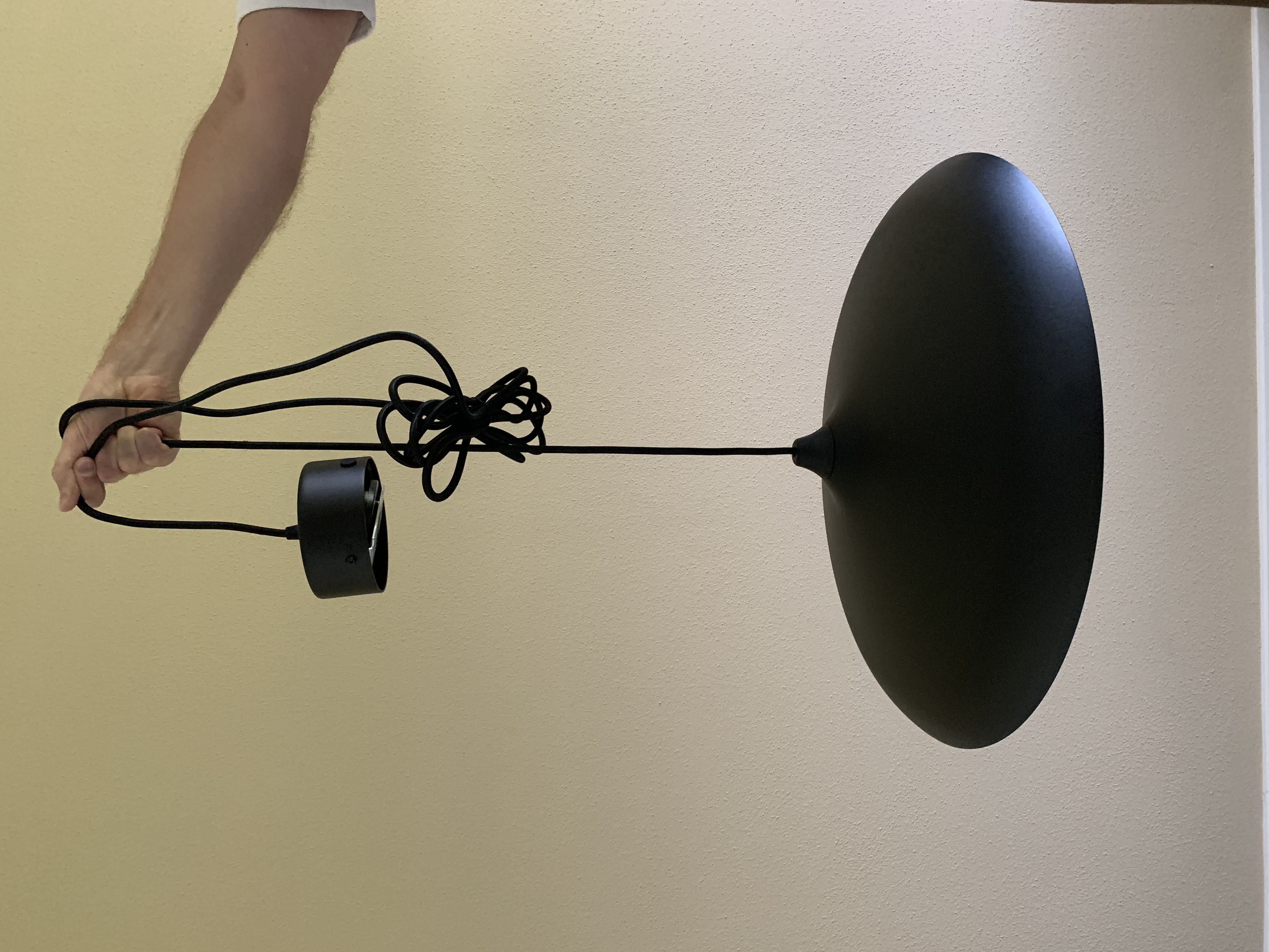 Pendant lamp Aluminum Black