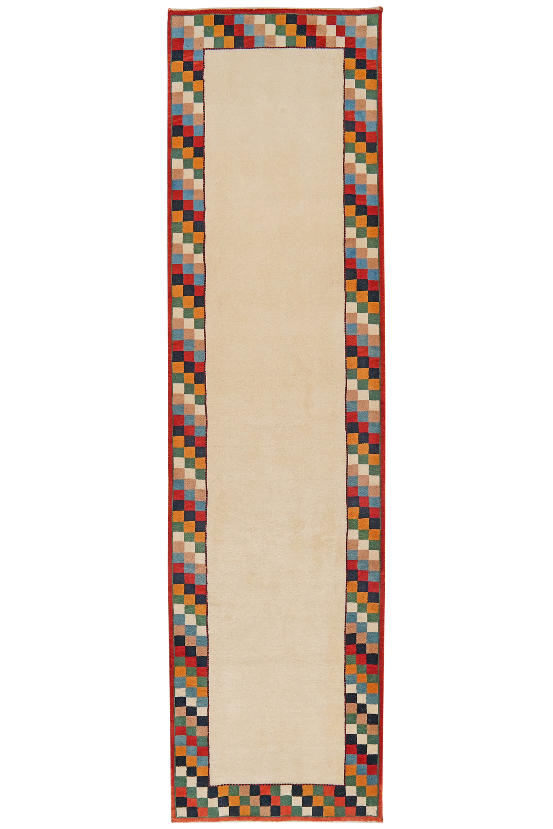 Rizbaf Gabbeh Teppich Wolle Beige