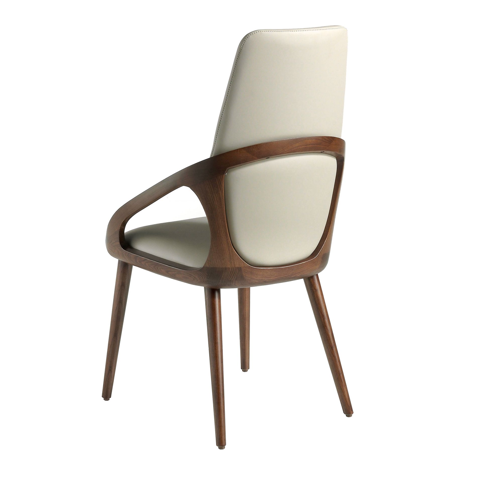 Dining chair faux leather cream