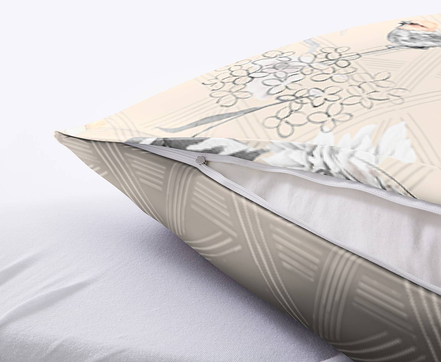 Kessia Bettwäsche Baumwollsatin Taupe 155x220cm