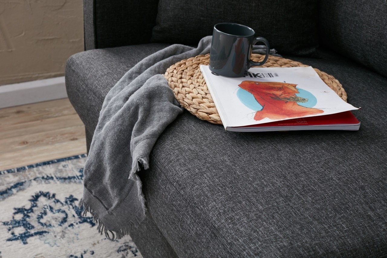 Sofa bed 3-seater anthracite