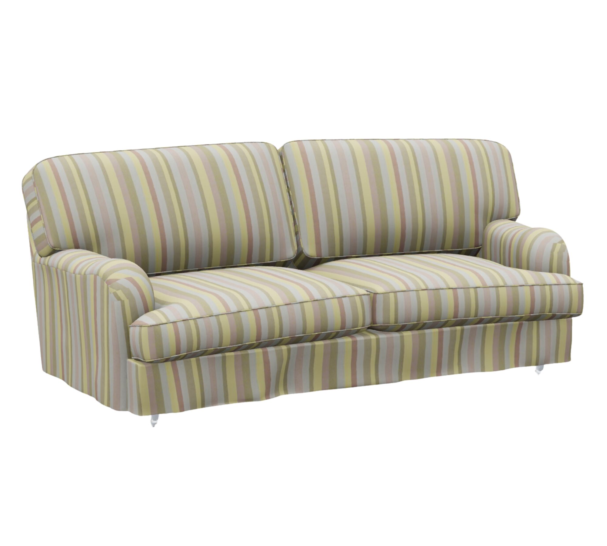 Lejonet Sofa 2,5-Sitzer Leinen Gestreift