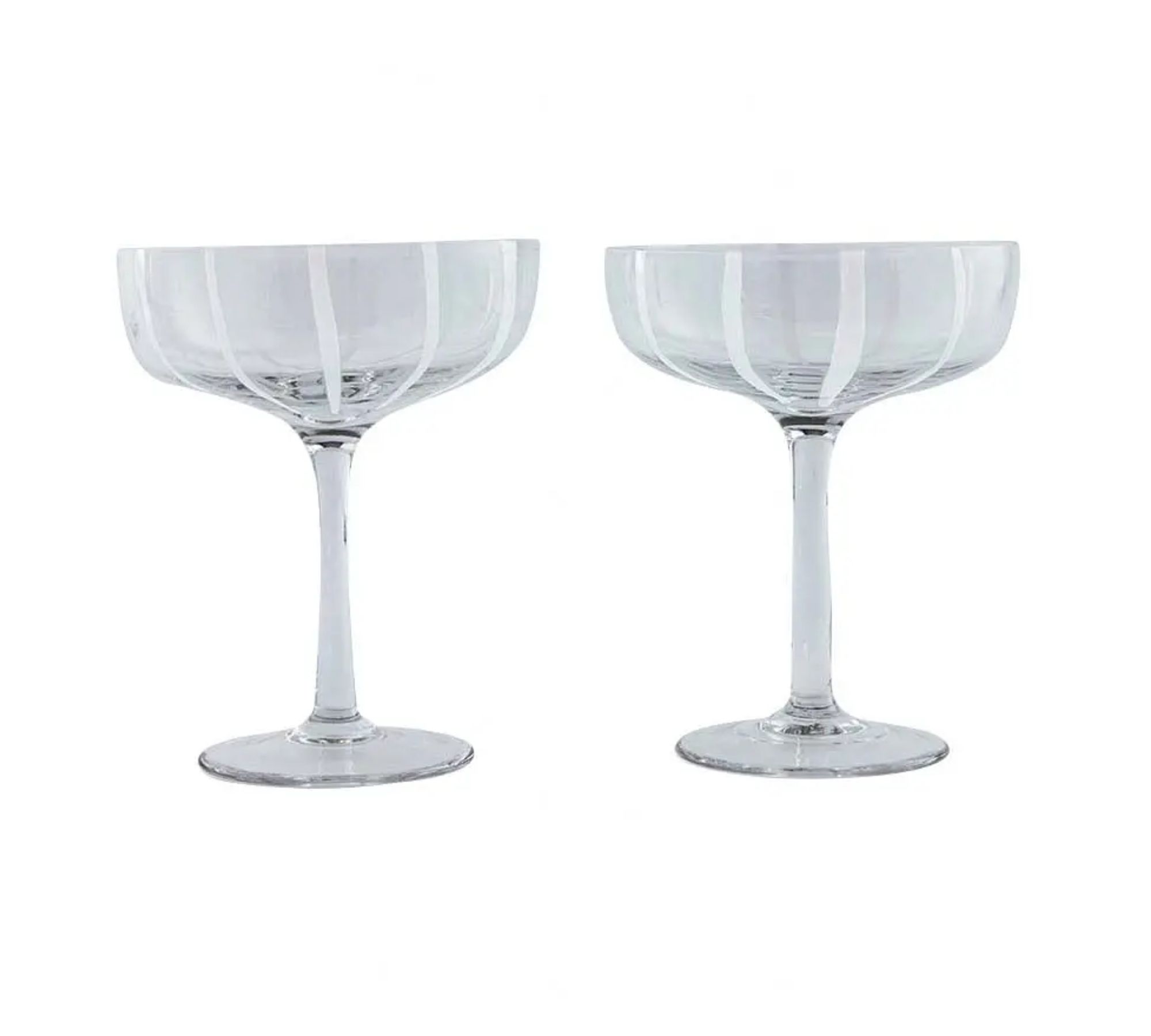 2x Mizu Coup Glas Transparent