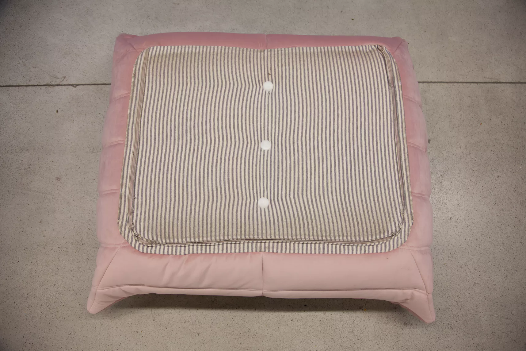 Togo Lounge Set 3 pezzi velluto rosa chiaro