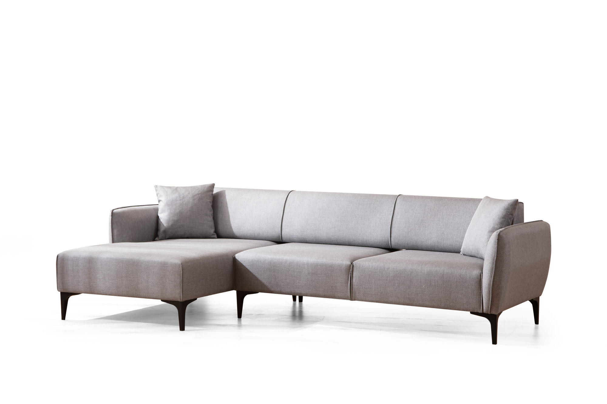 Belissimo Ecksofa Links Grau