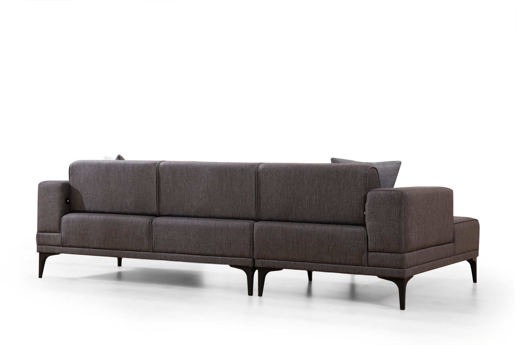 Horizon Ecksofa Links Dunkelgrau