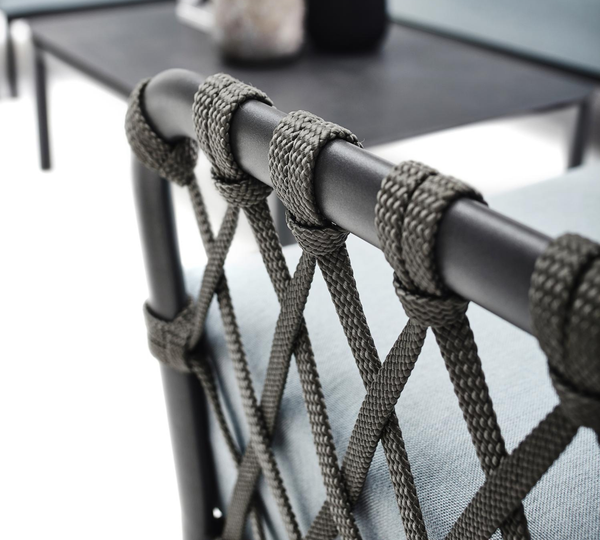 Caro Garten Lounge-Set Anthrazit Blau