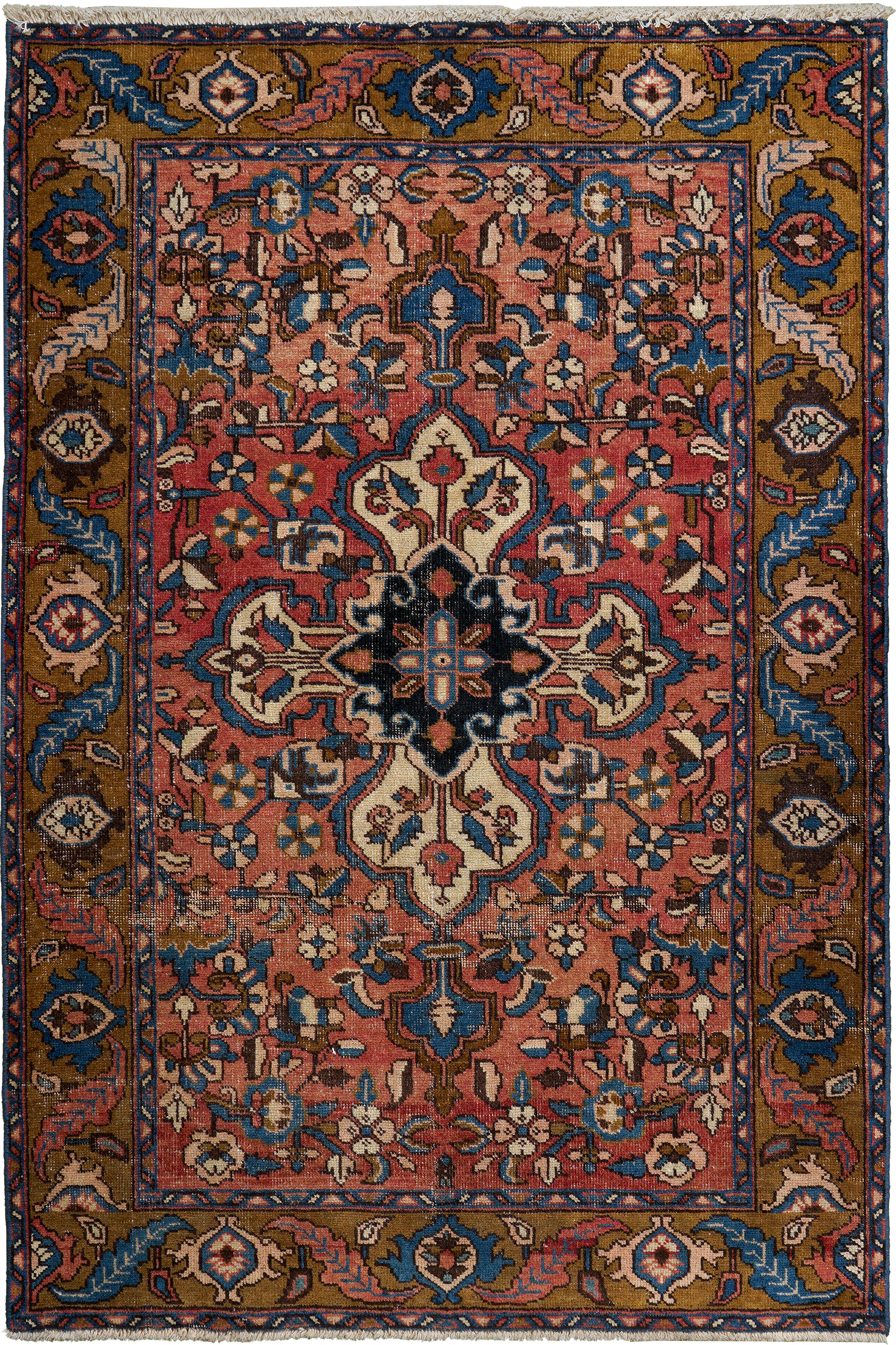 Heritage Sassan Teppich Wolle Braun