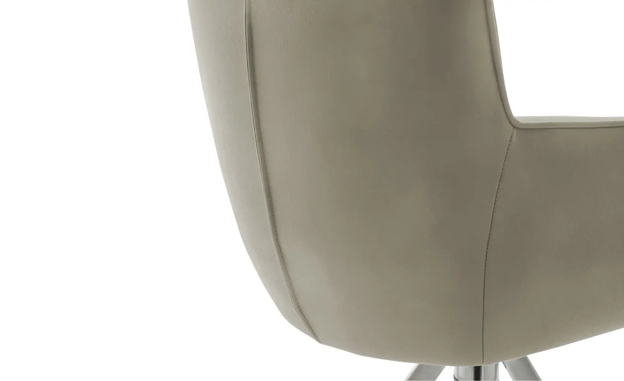 Remona Armchair Swivel Leather Cream