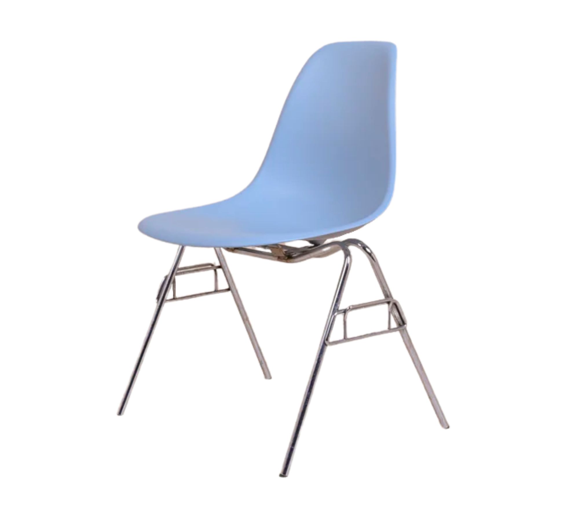 Eames DSS Plastic Side Chair Eisgrau 