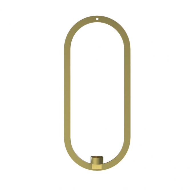 Hängender Kerzenhalter Messing Gold