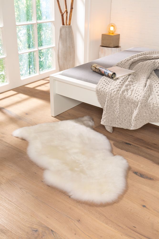 Schaffell Teppich Ivory
