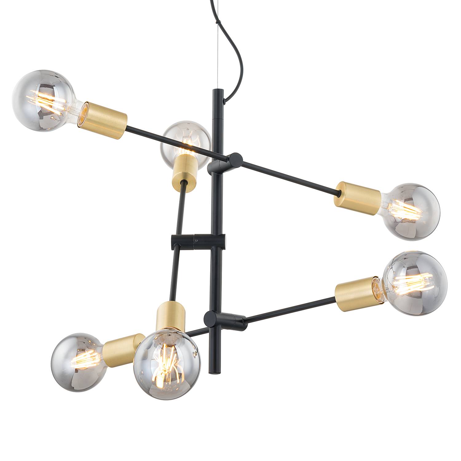 Crieff Pendant Lamp Iron 6-light