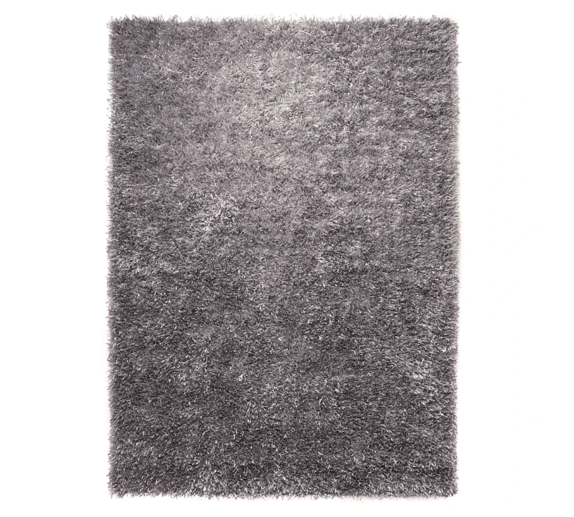 Teppich Kunstfaser Grau 70 x 140 cm