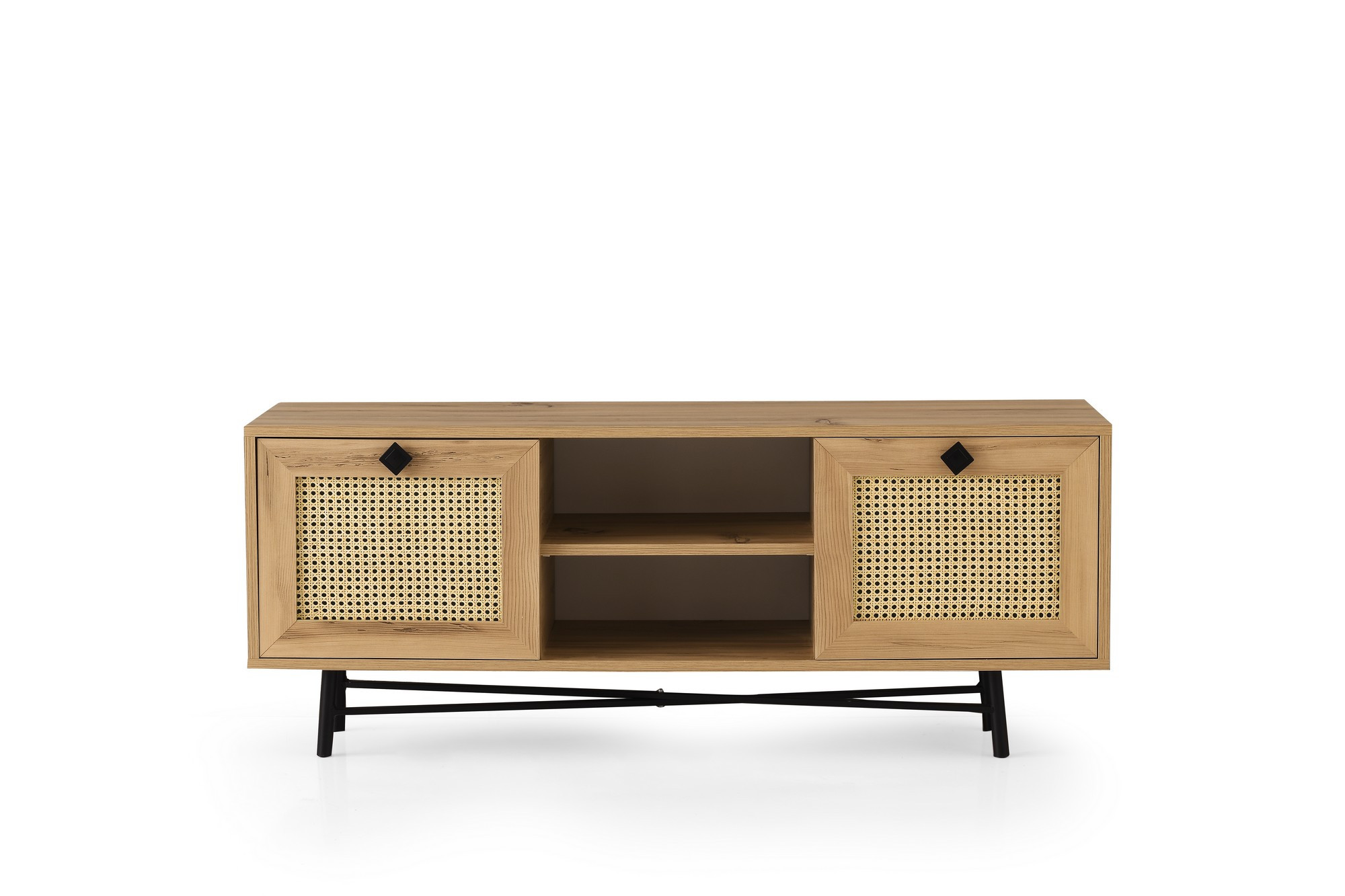 Begonya 140 Lowboard Wood Veneer Black