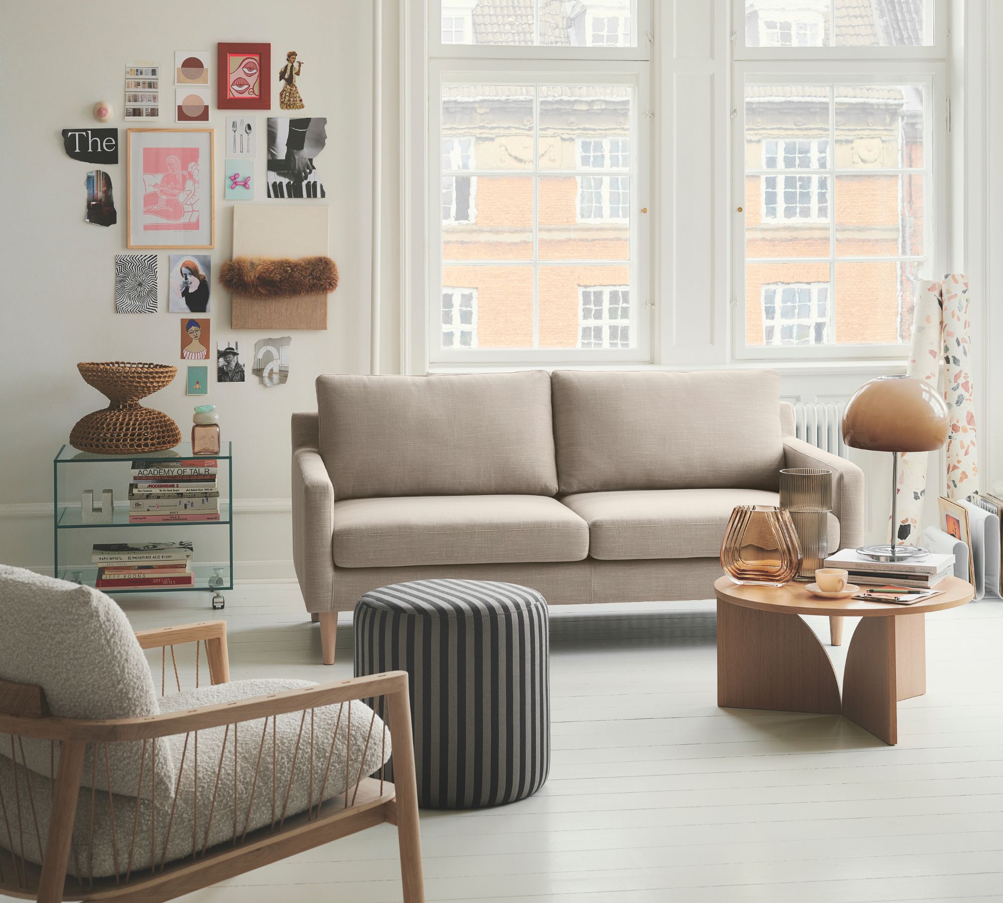 Astha Sofa 2-Sitzer Agnes Brown