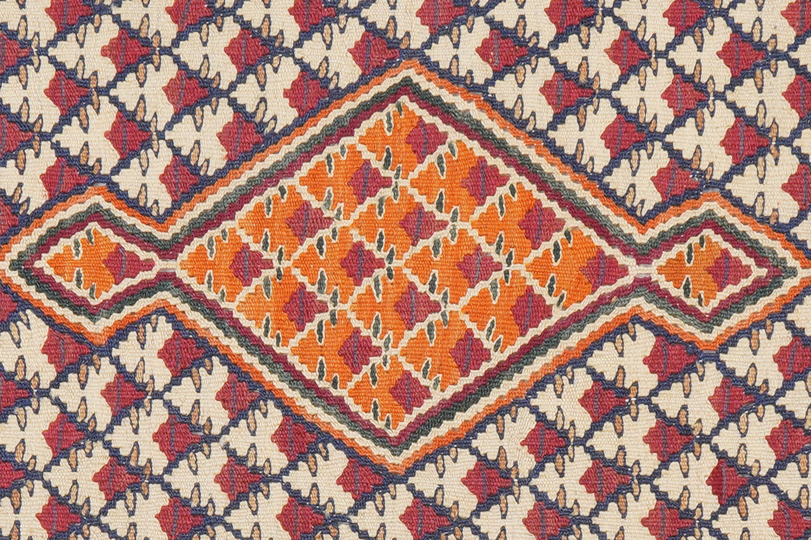Kilim Senneh Teppich Mehrfarbig