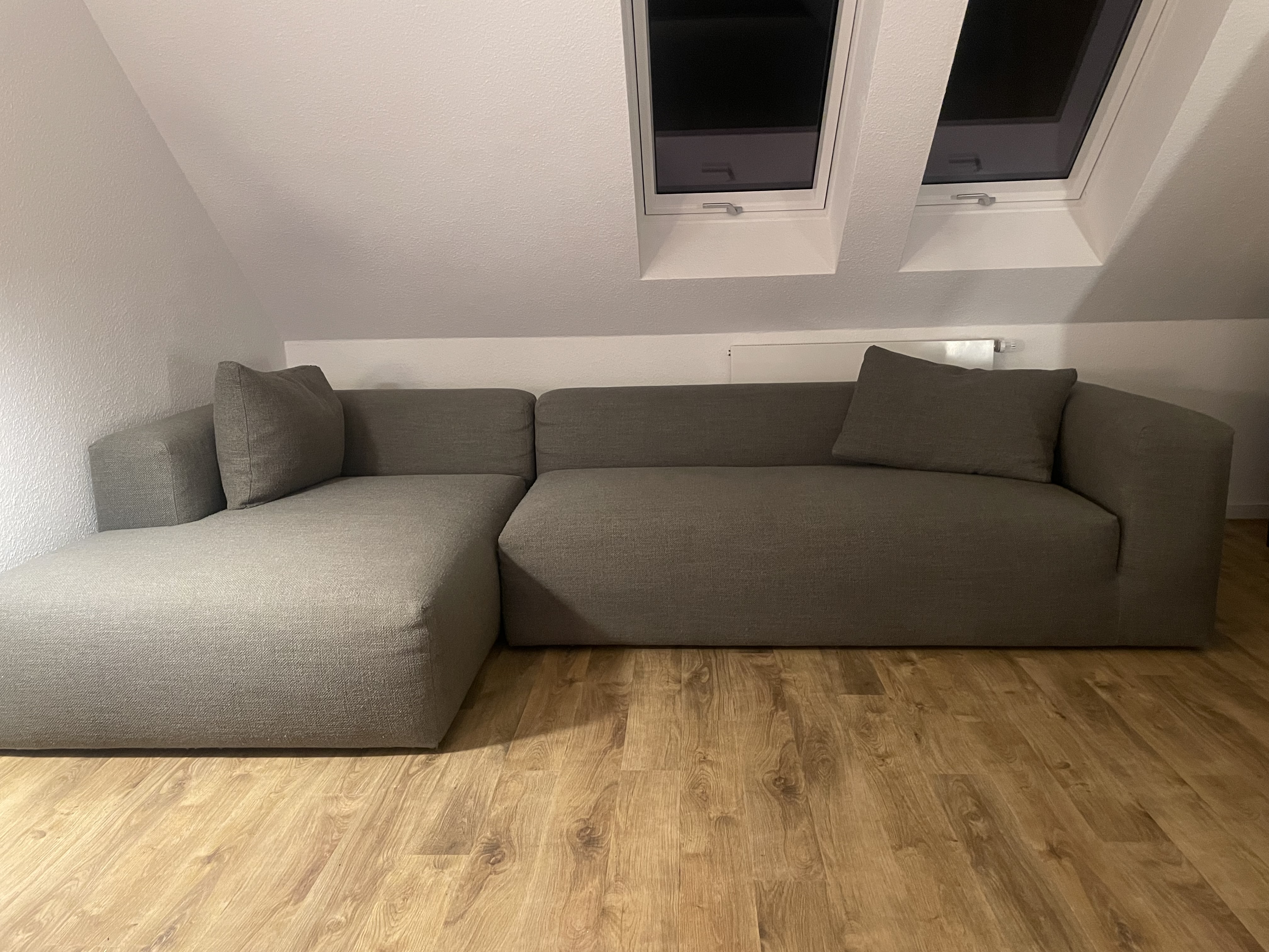 Kornum Divano angolare + Lounger 2,5 posti, Récamiere a sinistra Grigio
