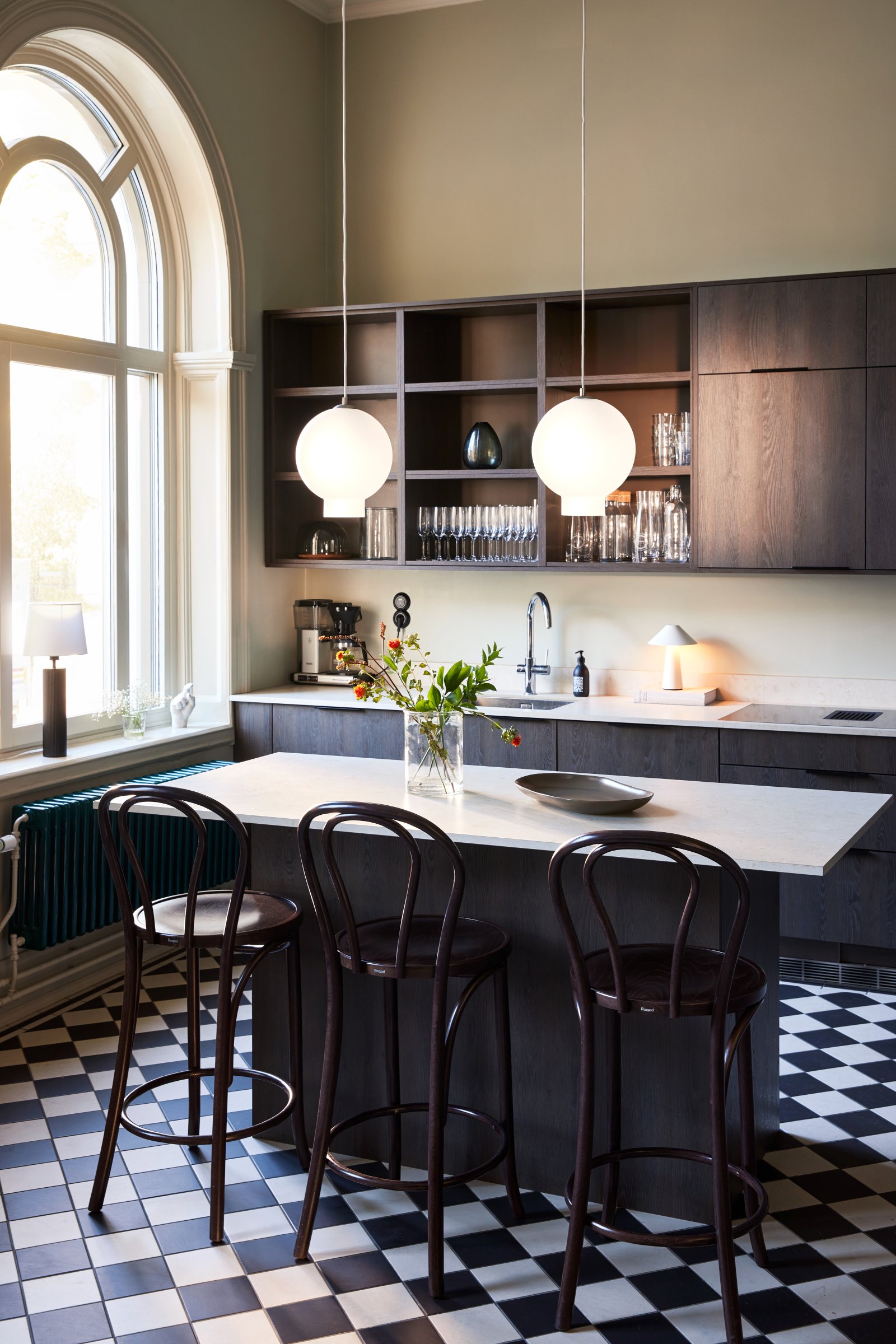 Bams Pendelleuchte Milchglas Weiß Ø 25cm