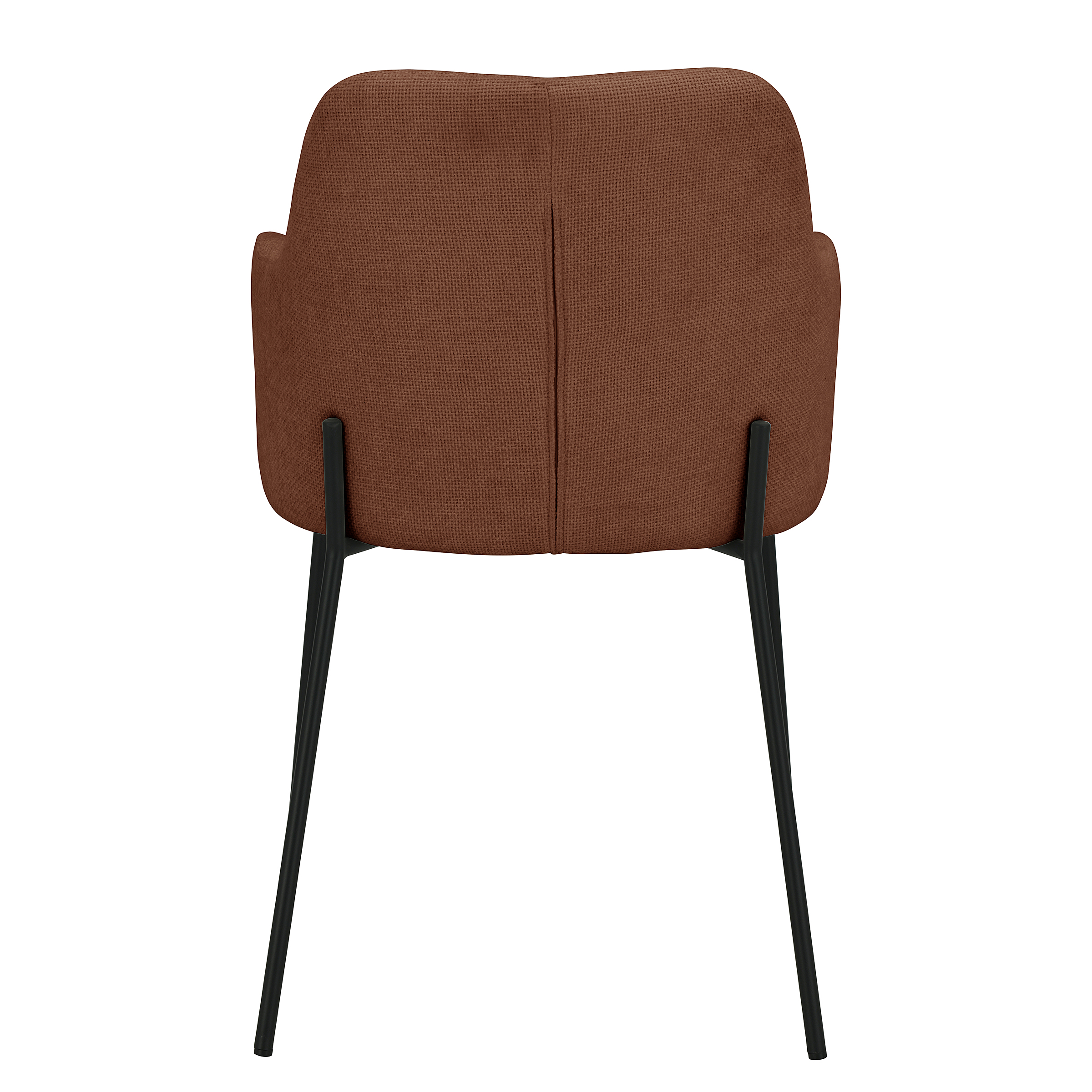 BECOLLA Armchair Set of 2 Rust Brown