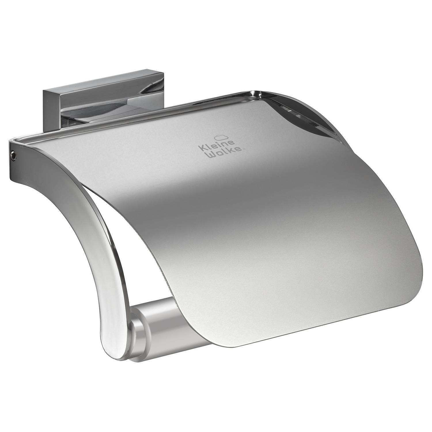 Neo Rollenhalter mit Deckel Edelstahl Silber