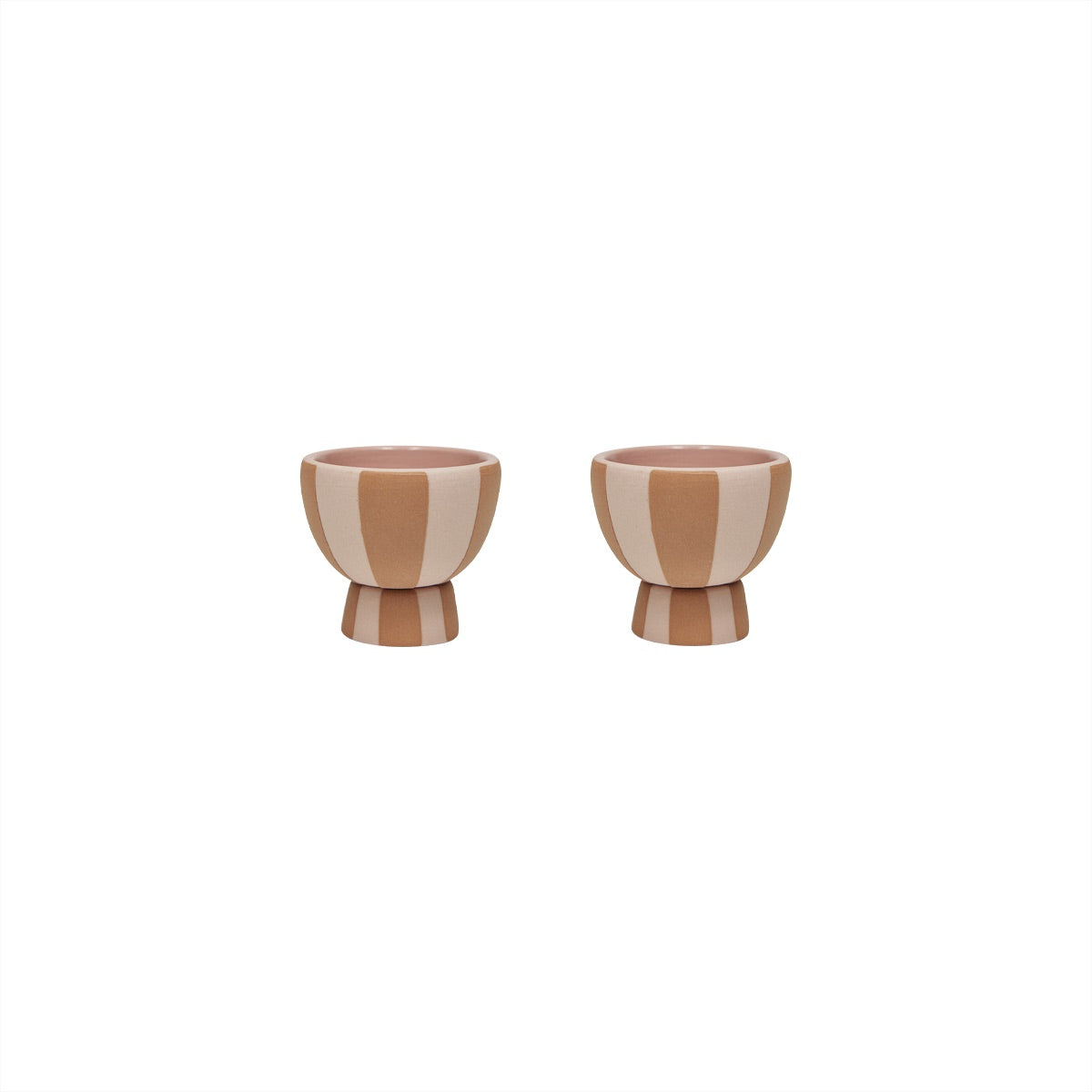2x Toppu Eierbecher Gestreift