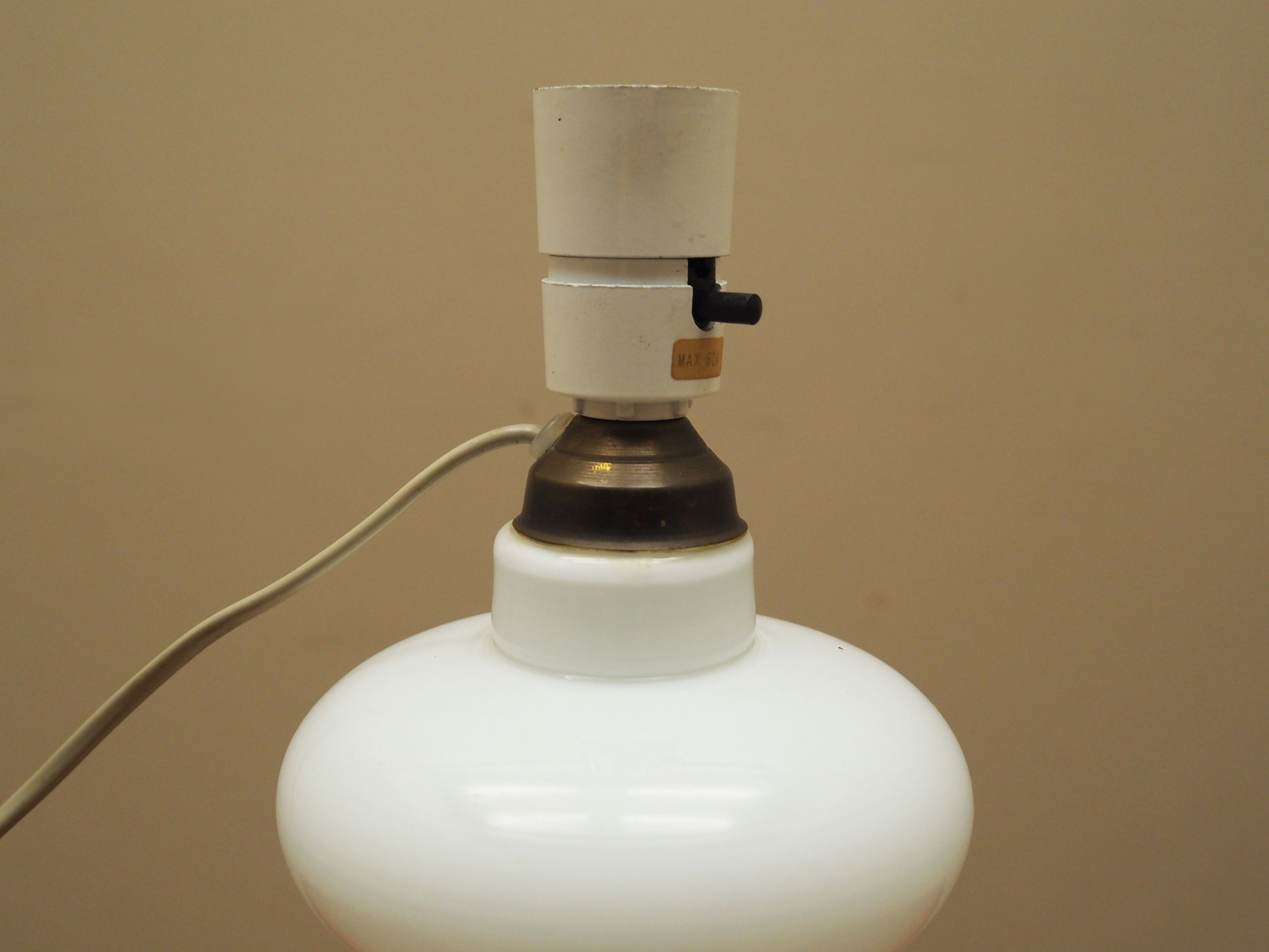 Tischlampe Glas 1970er Jahre