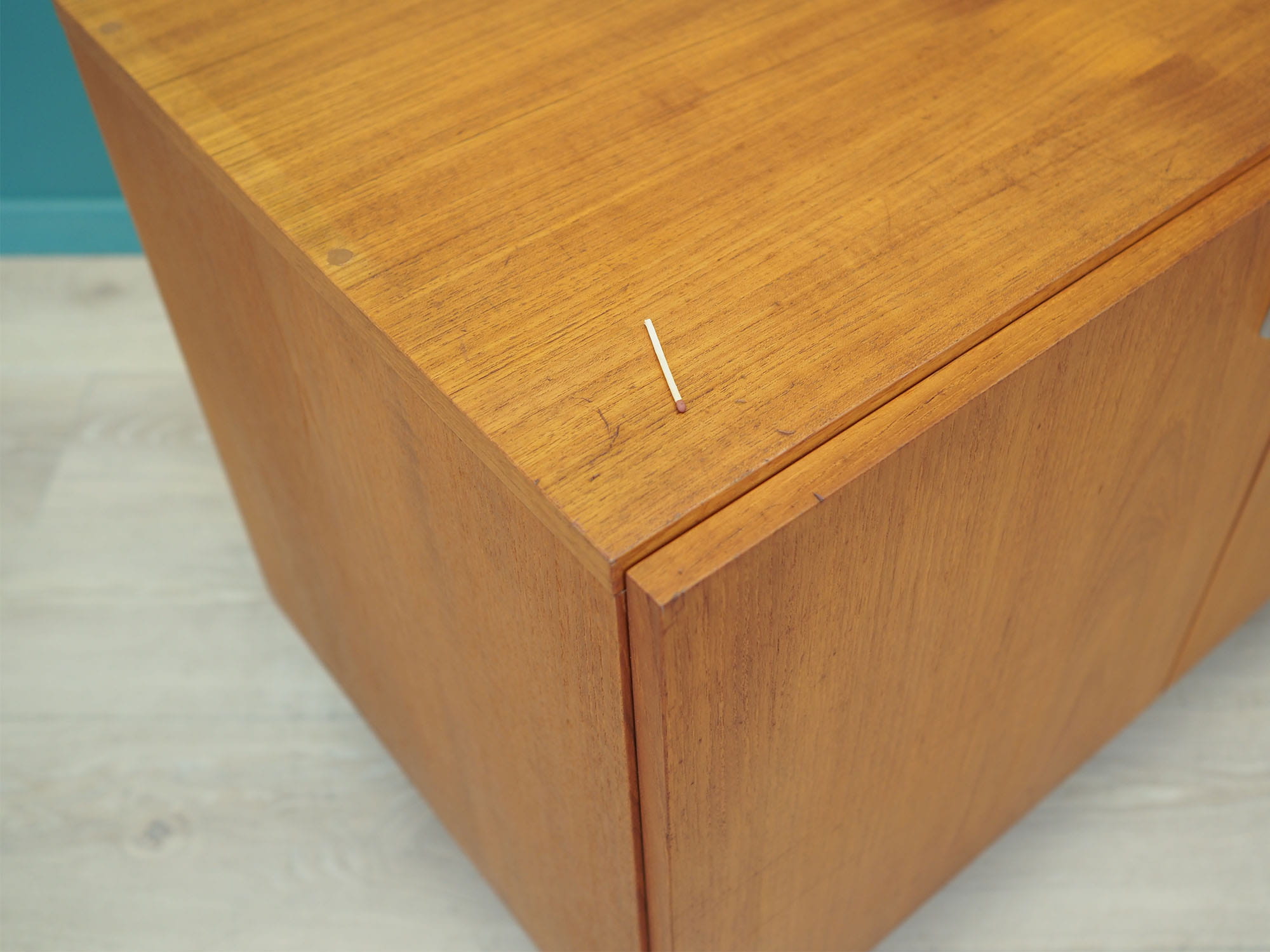 Vintage Schrank Teakholz Braun 1970er Jahre