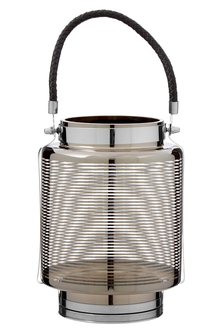 Raya Large nickel strip lantern