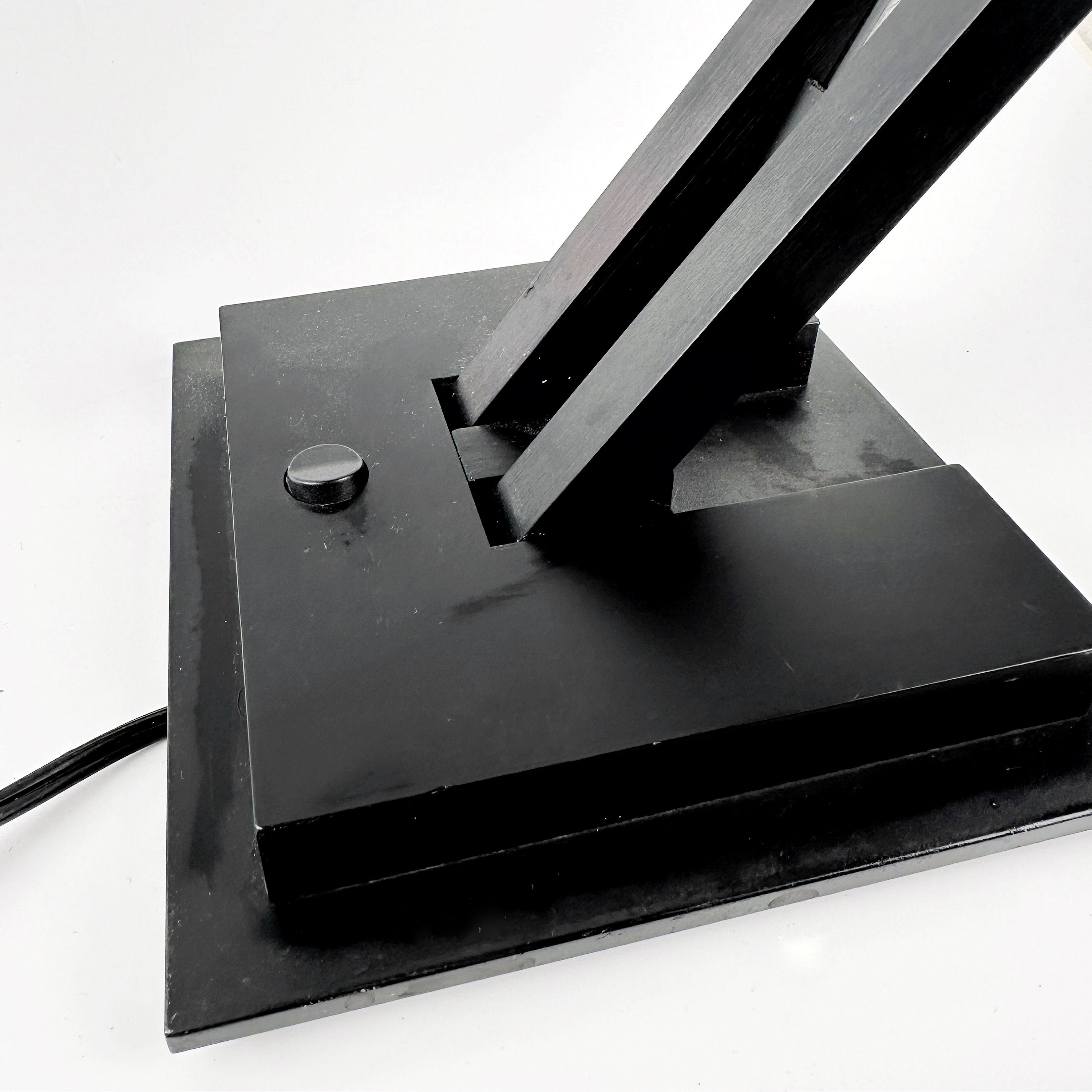 Vintage Architekten Tischlampe Schwarz 1980er Jahre