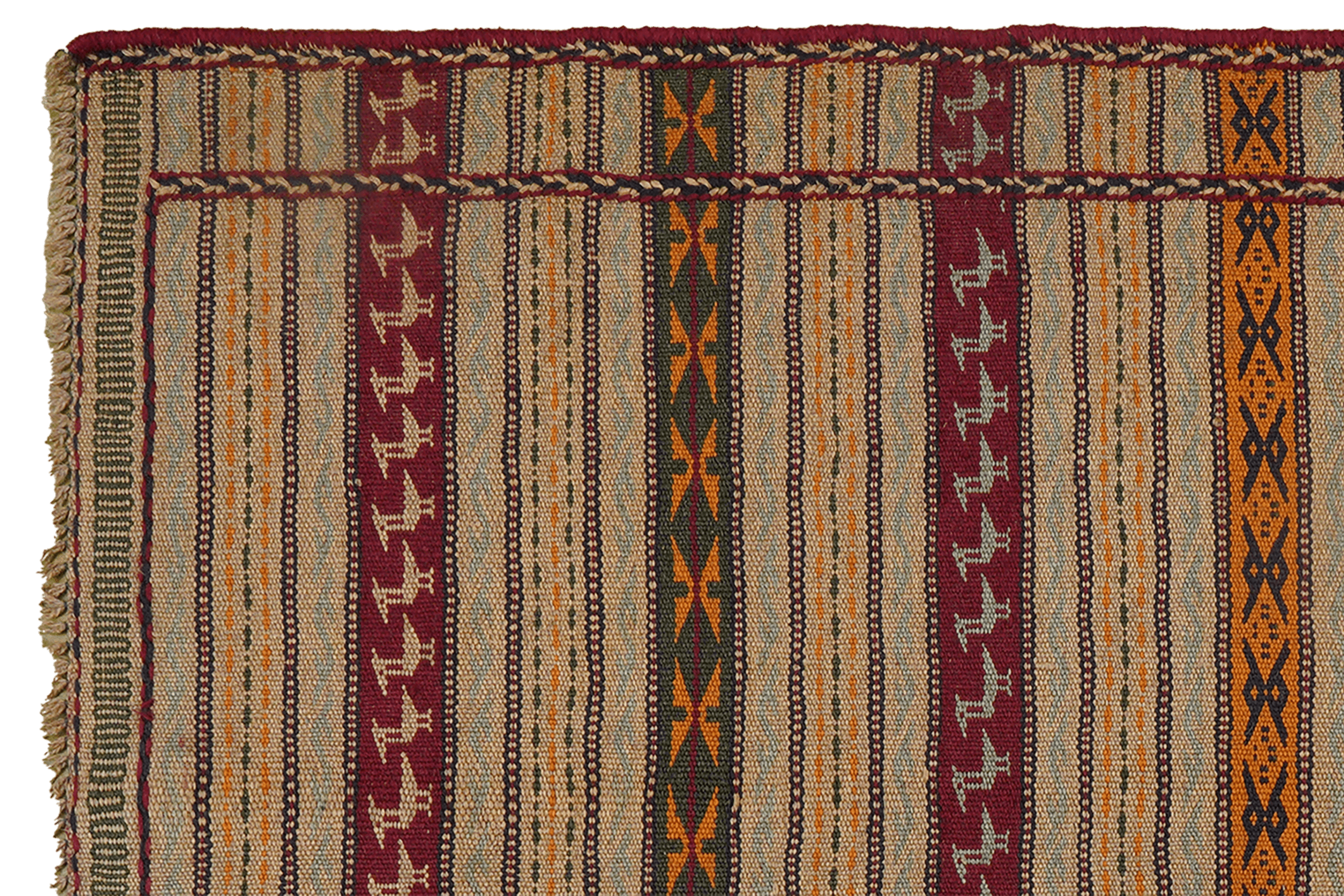 Tappeto Kilim Kordi Lana Multicolore