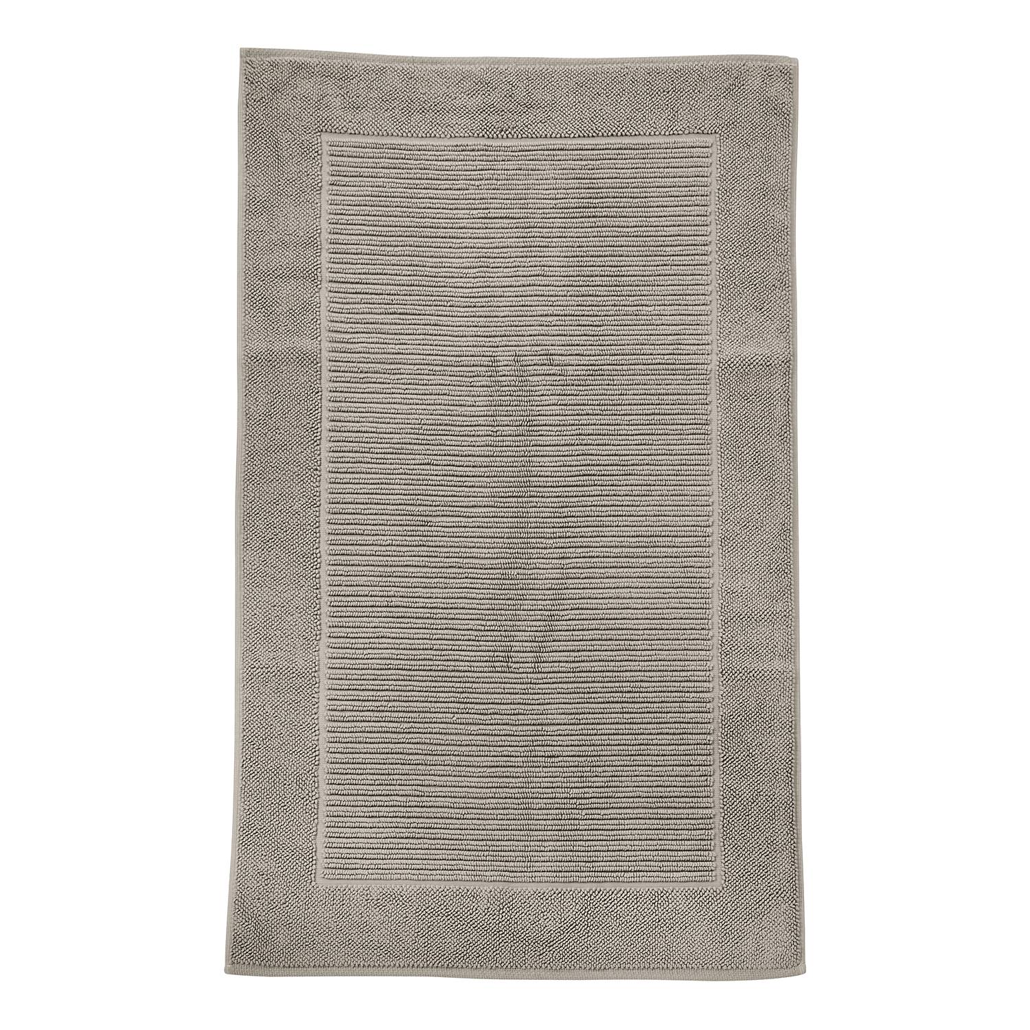 Badteppich Damian Baumwollstoff Taupe 70 x 120 cm