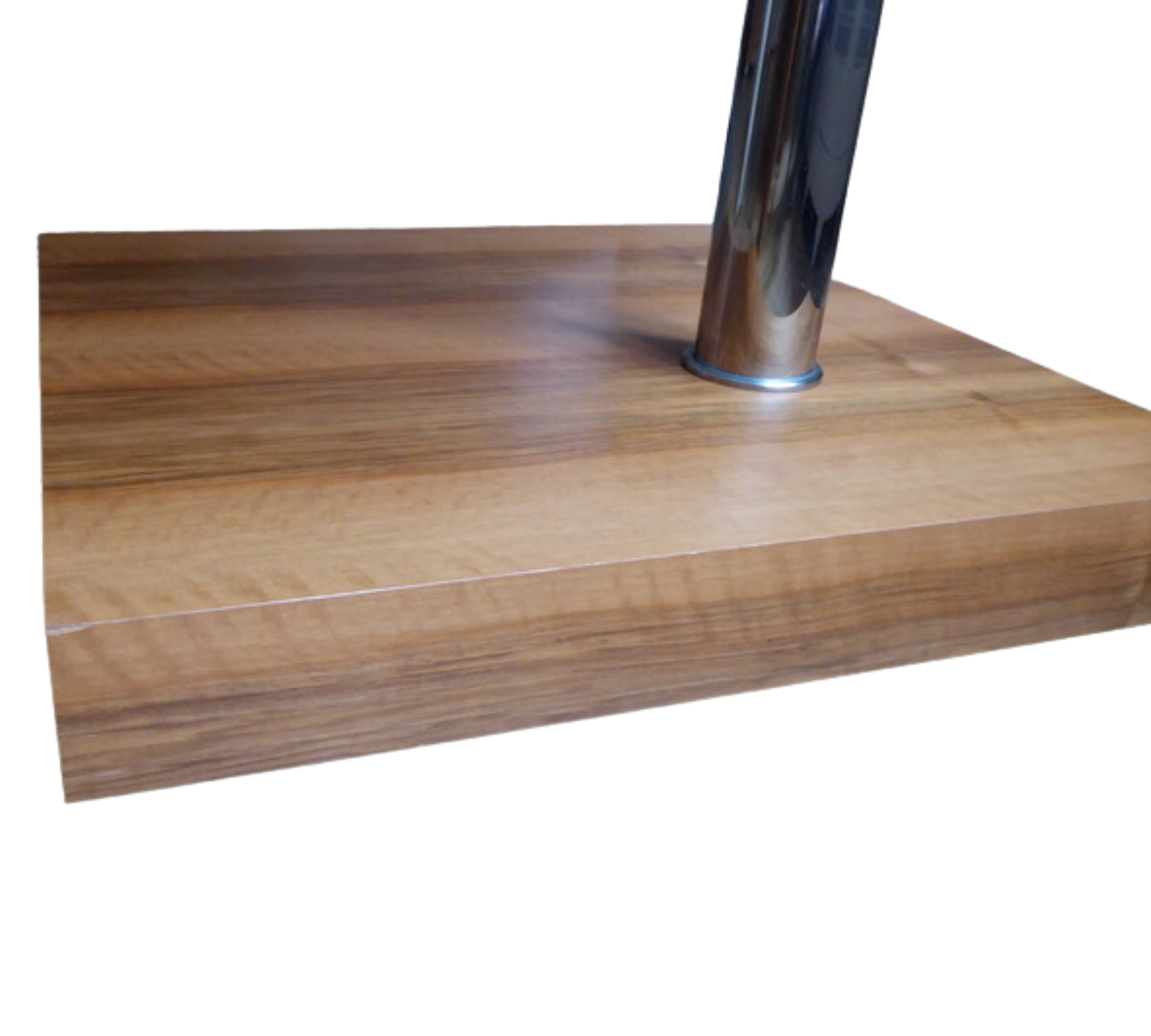 Beistelltisch Glas Holz Braun 