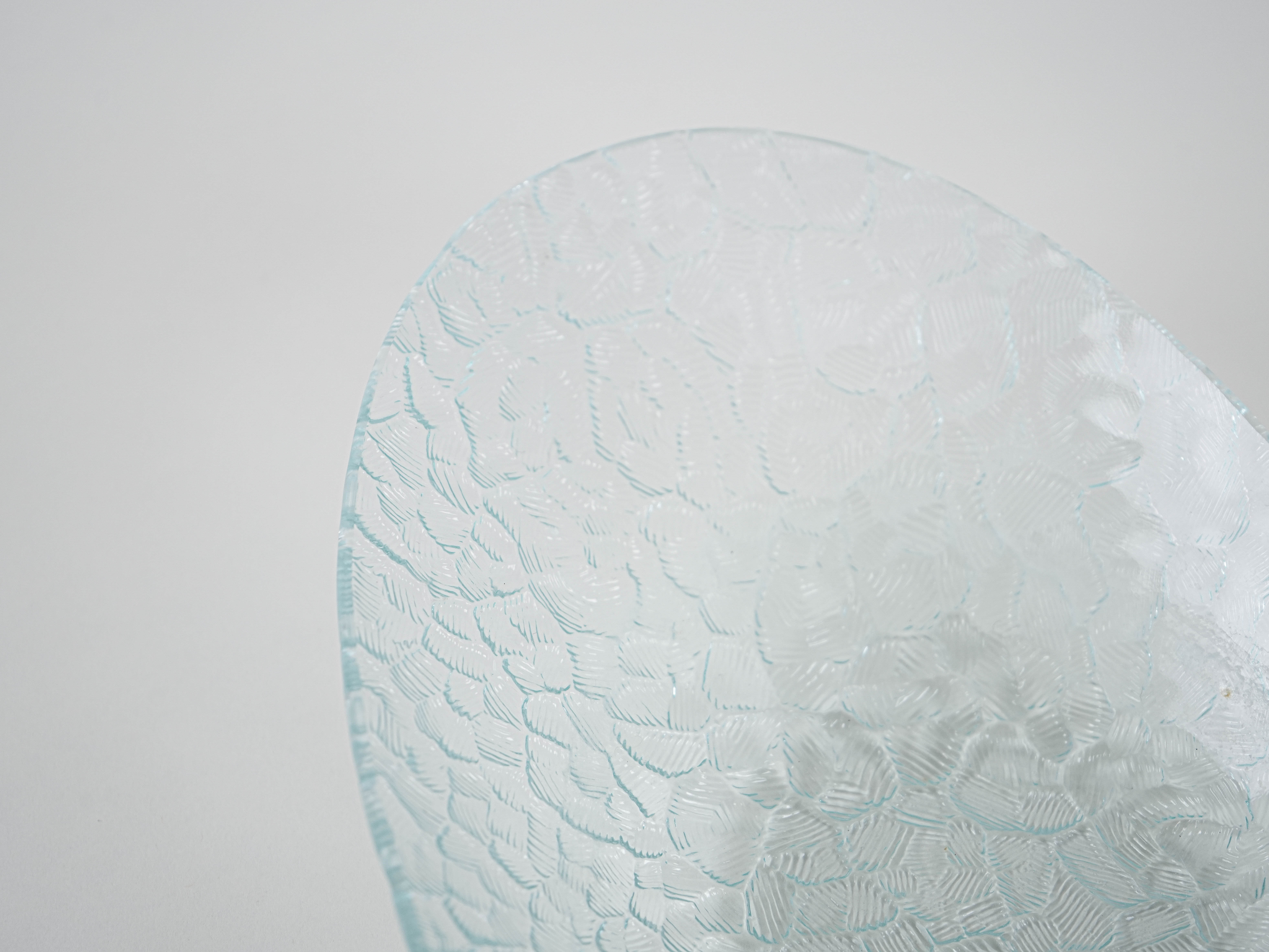 Glass serving platter 1970s