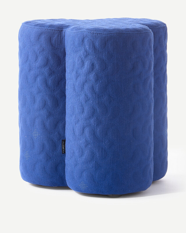 Clover stool Blue