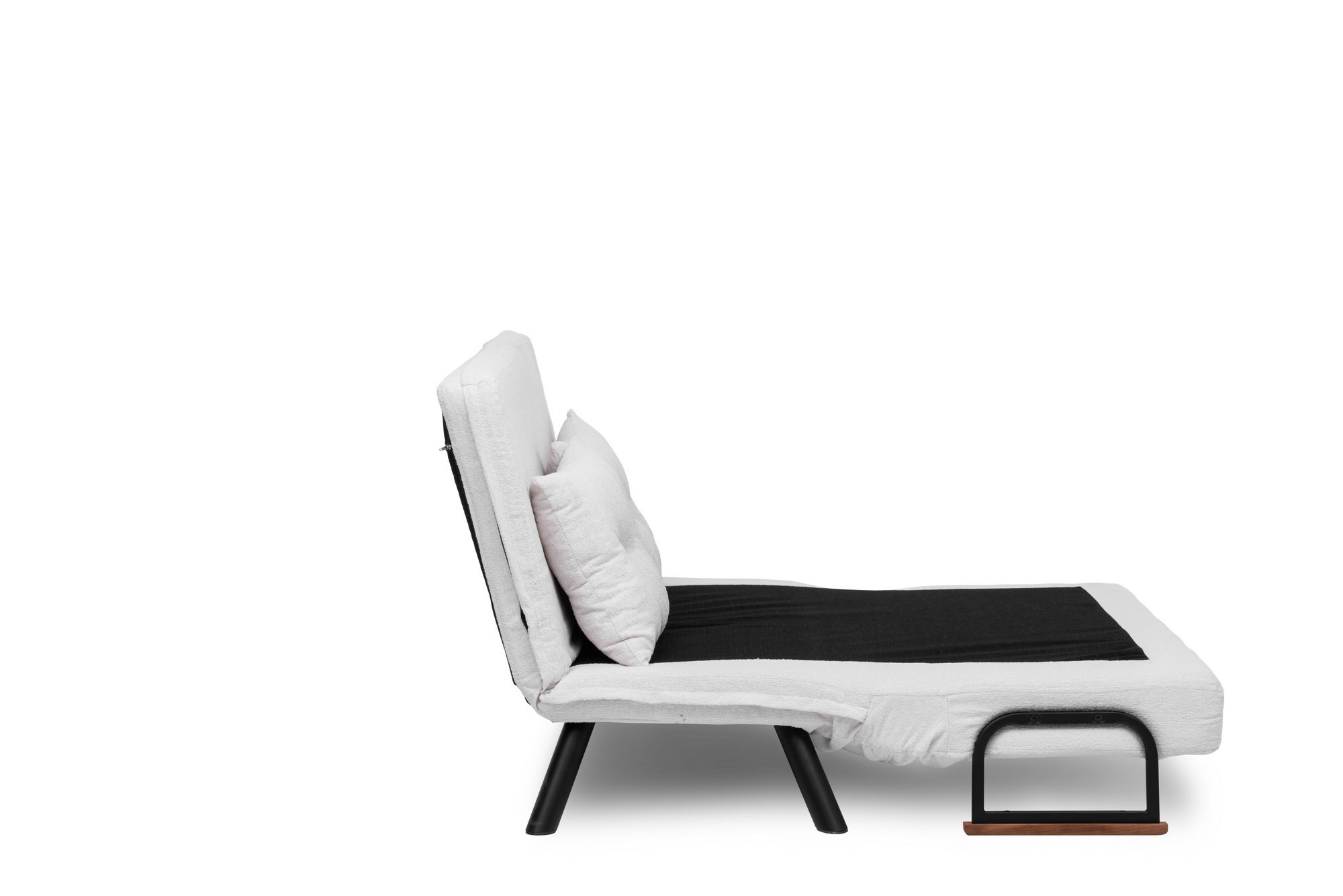 Sando divano letto 2 posti bouclé bianco