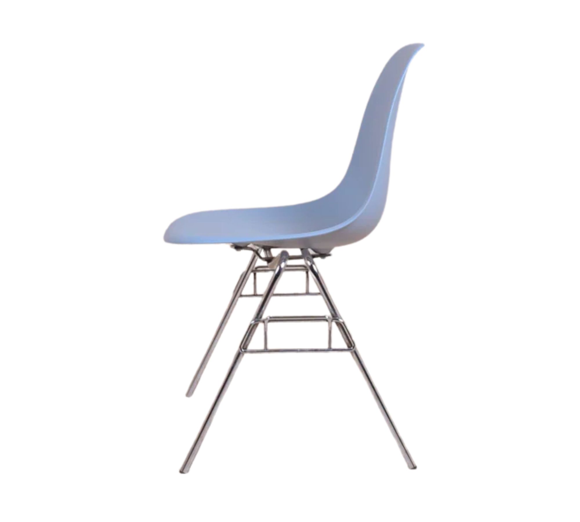 Eames DSS Plastic Side Chair Eisgrau 