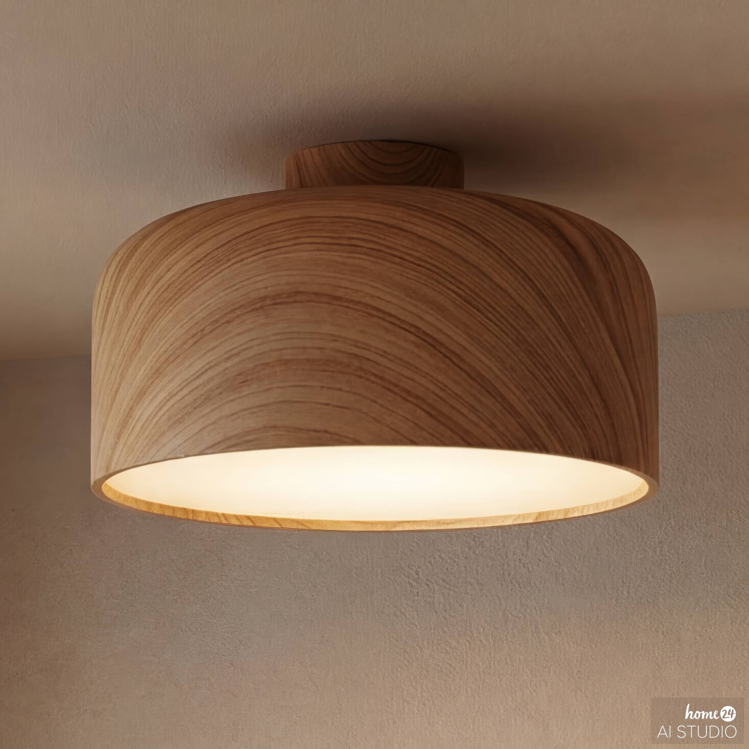 Groma Deckenleuchte 1-flammig Eisen Beige