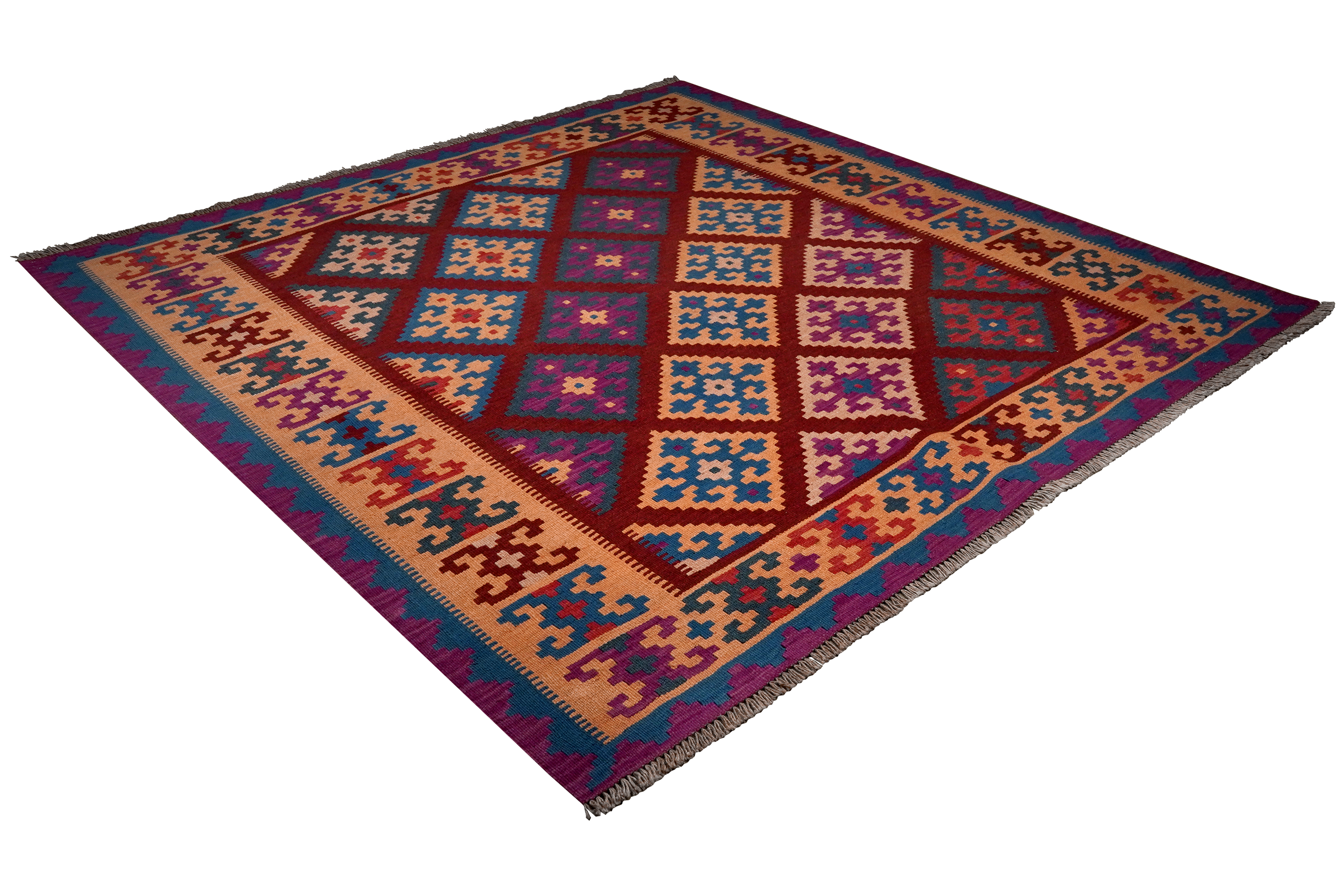 Kilim Gashgai Teppich Mehrfarbig