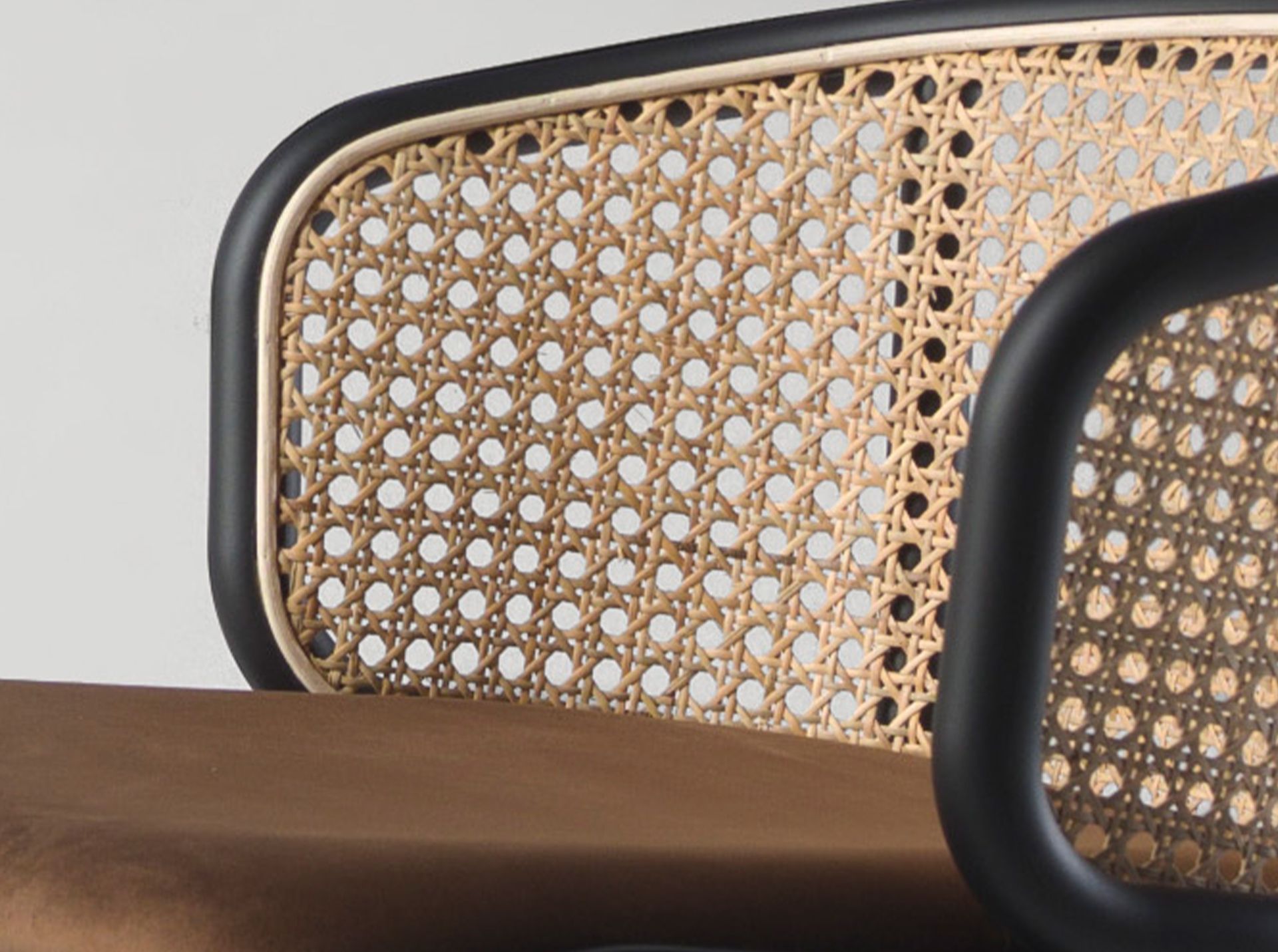 Bar stool Rattan velvet